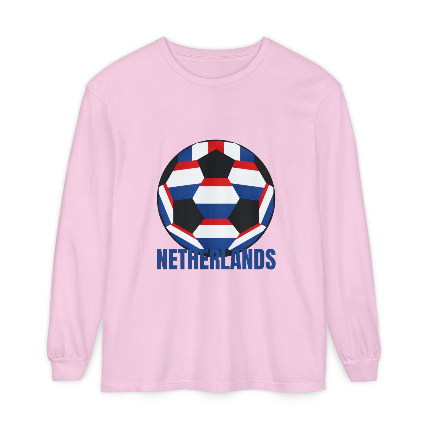Netherlands Fan Specialty Soccer Ball Long Sleeve Tee