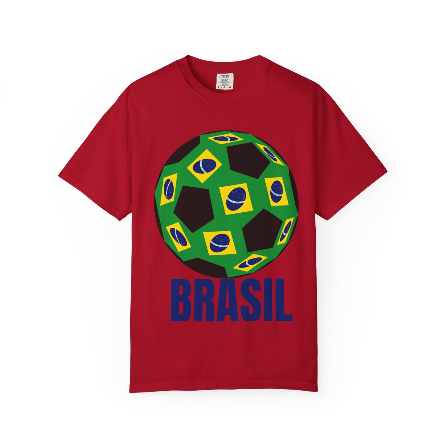 Brasil Fan Specialty Soccer Ball Design T Shirt
