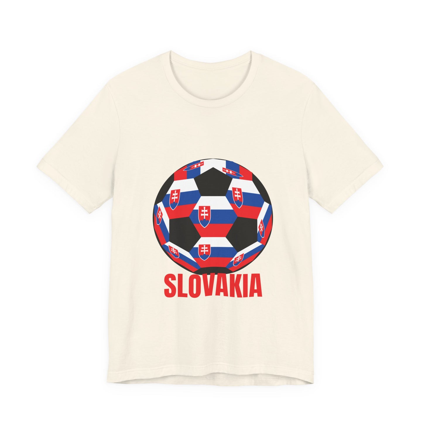 Slovakia Fan Specialty Soccer Ball Design T Shirt
