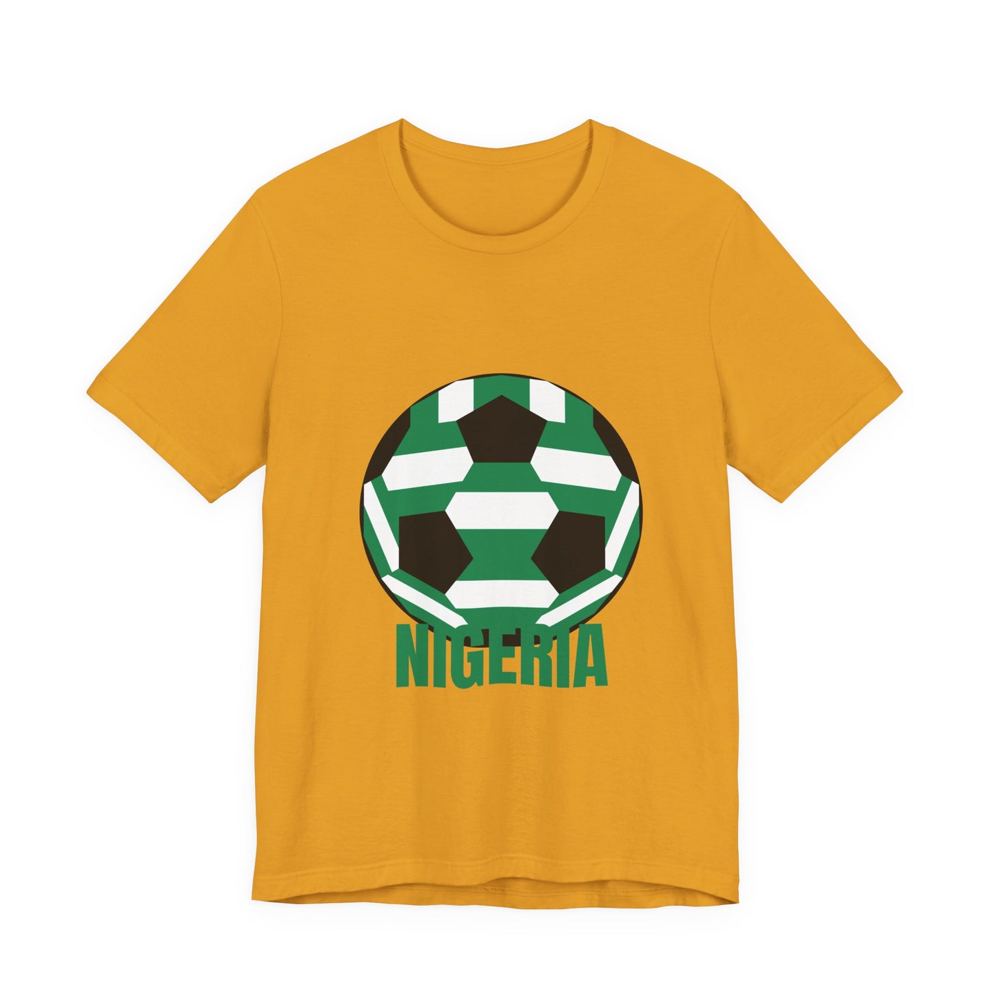 Nigeria Fan Specialty Soccer Ball Design T Shirt