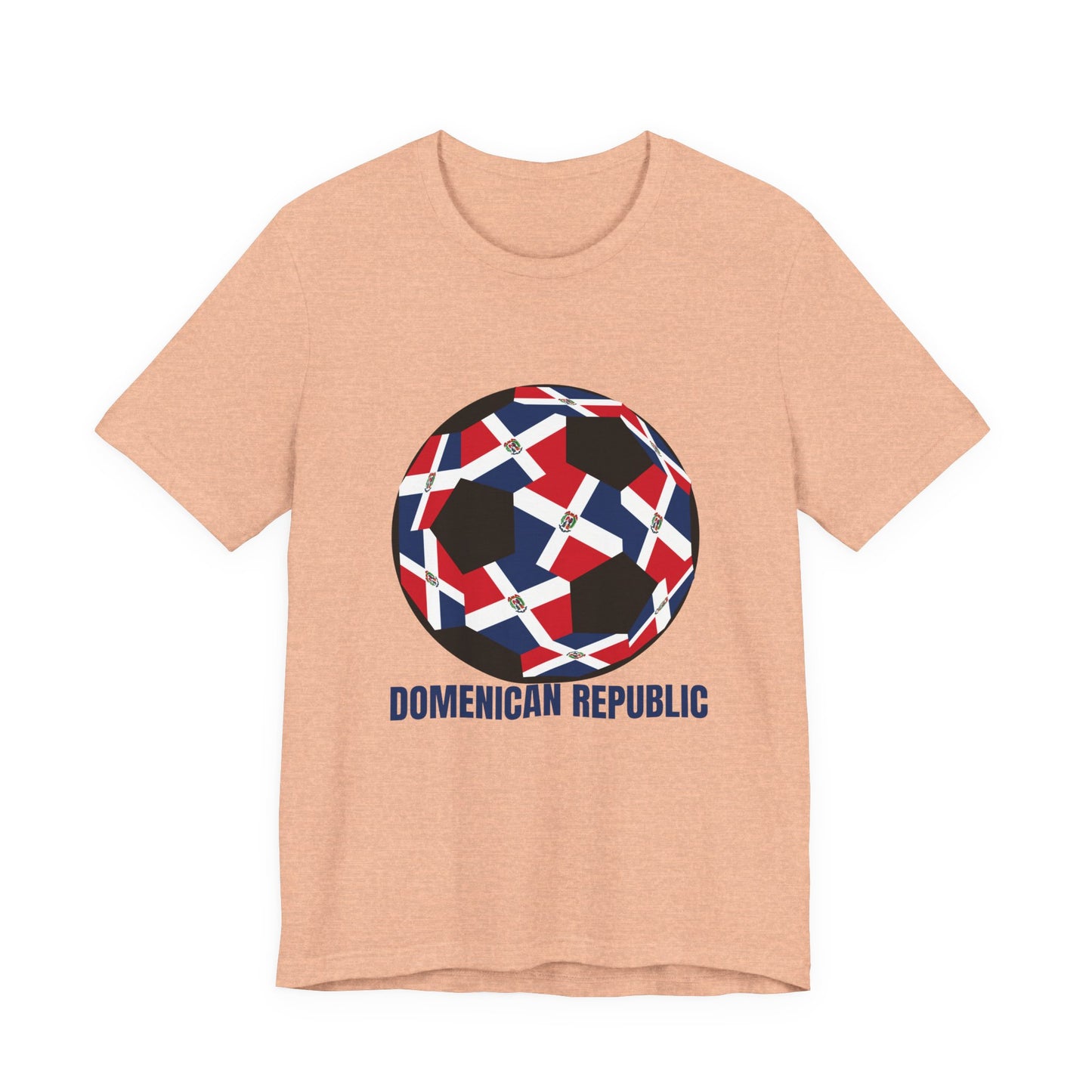 Domenican Republic Fan Specialty Soccer Ball Design T Shirt