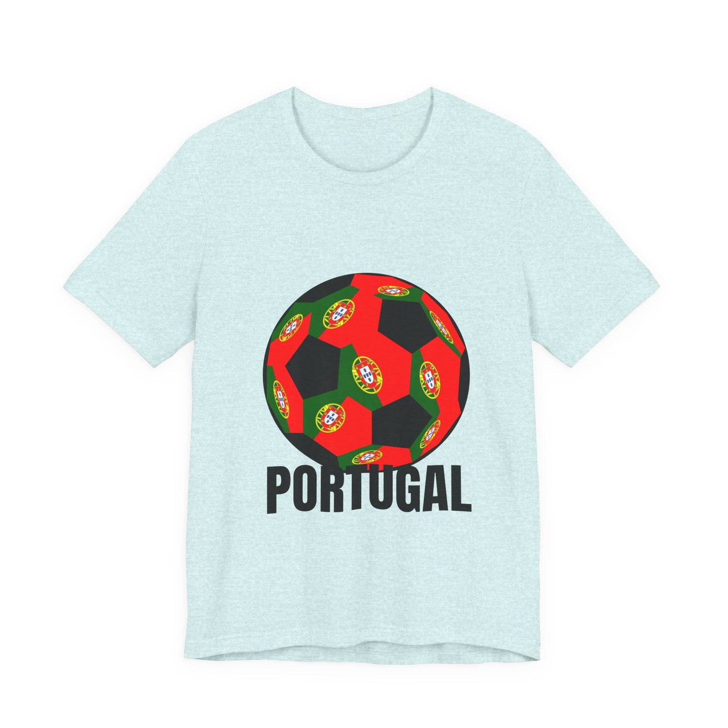 Portugal Fan Specialty Soccer Ball Design T Shirt