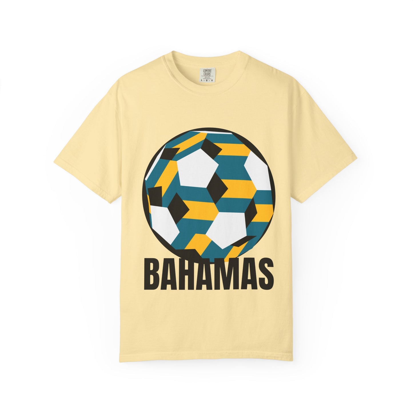 Bahamas Fan Specialty Soccer Ball Design T Shirt