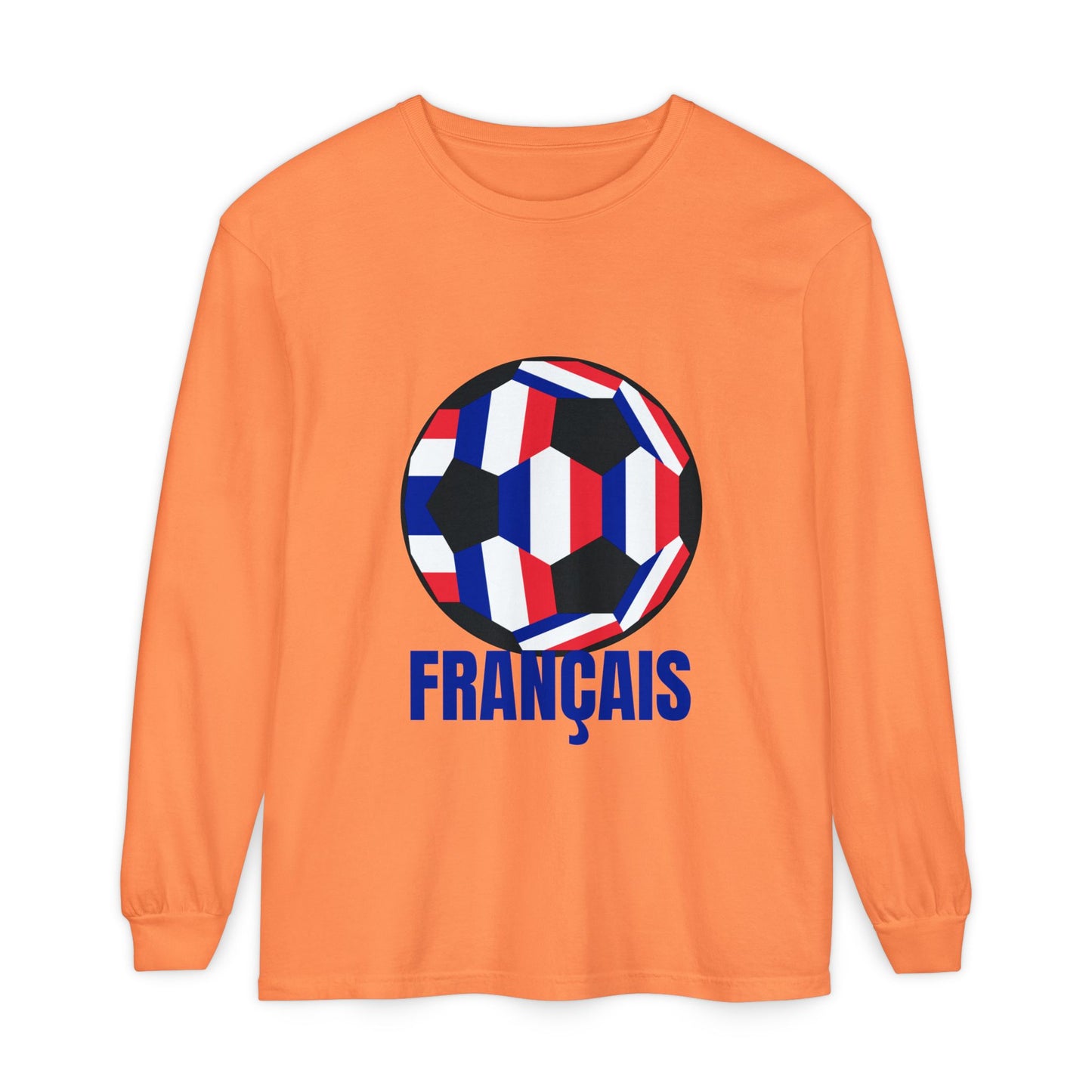 Français Soccer Ball Long Sleeve Tee