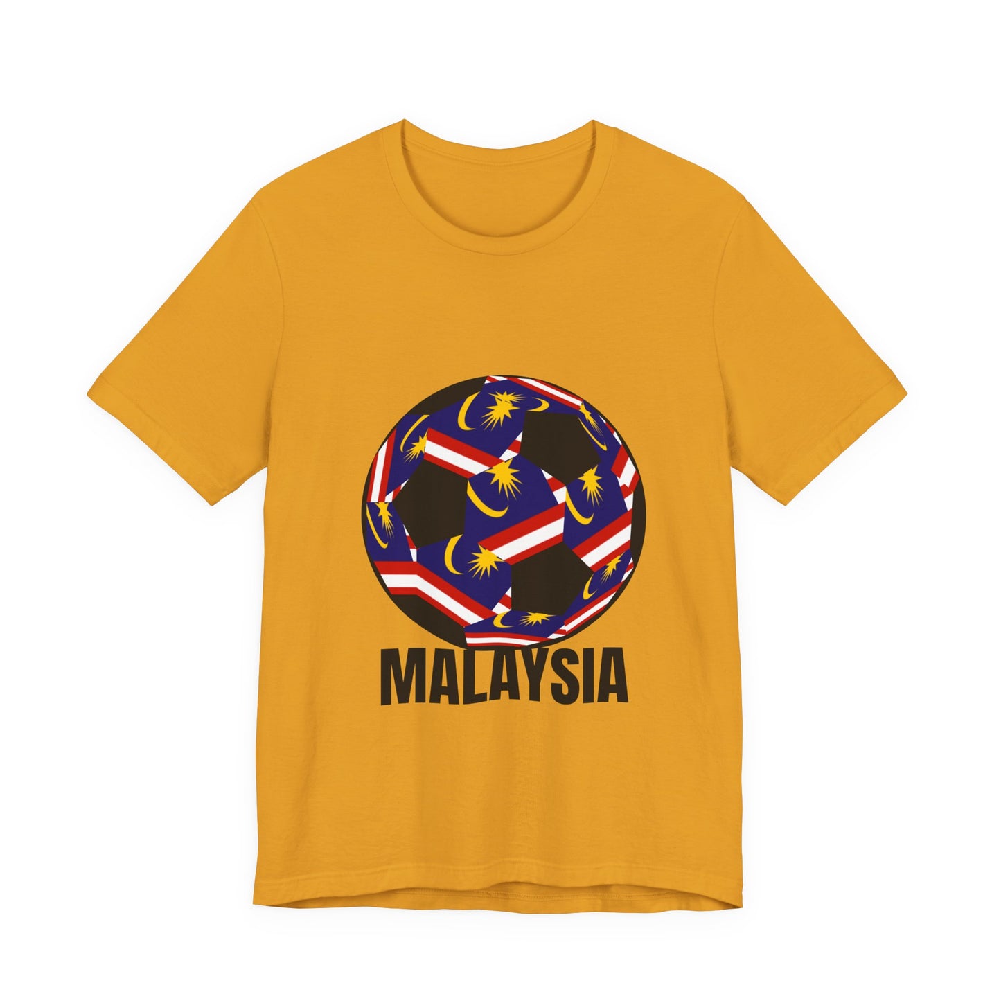 Malaysia Fan Specialty Soccer Ball Design T Shirt