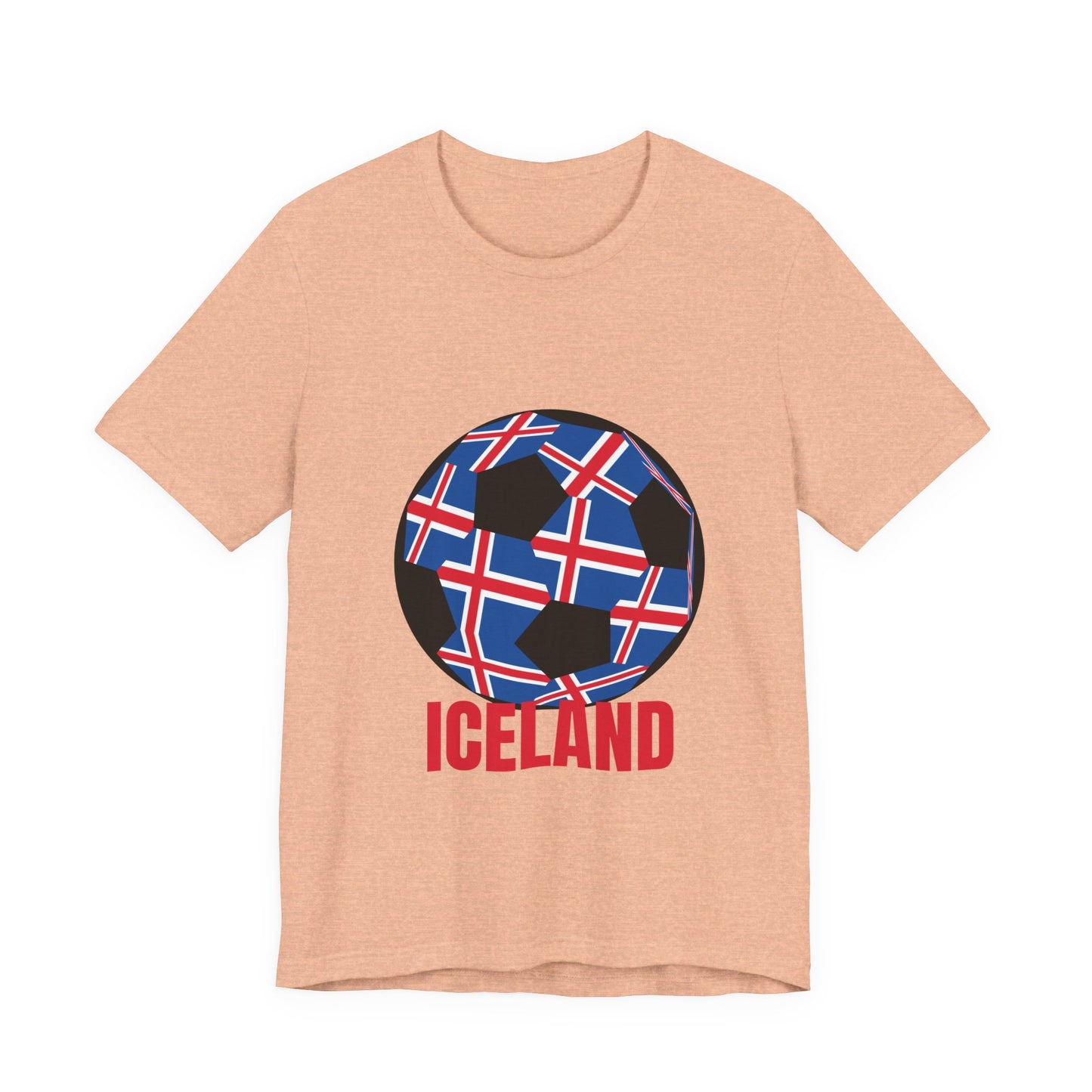Iceland Fan Specialty Soccer Ball Design T Shirt