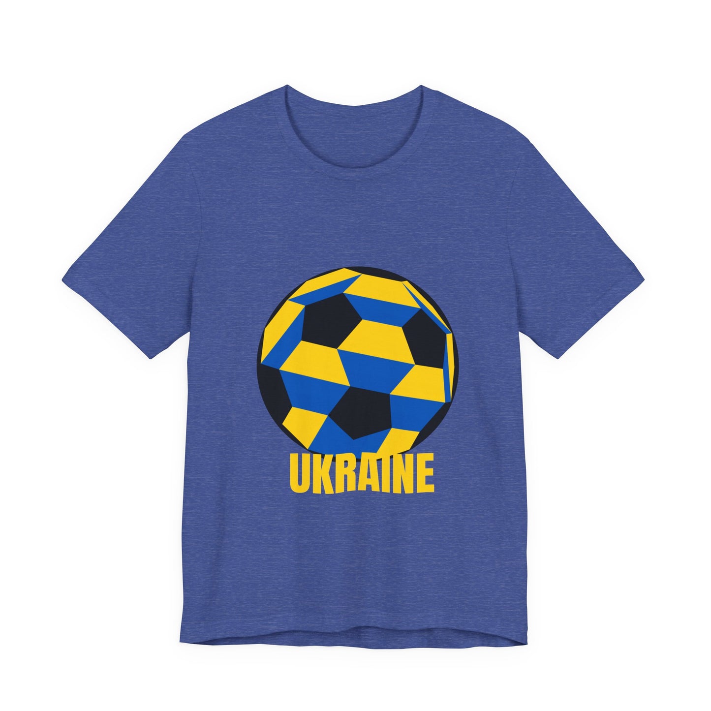 Ukraine Fan Specialty Soccer Ball Design T Shirt