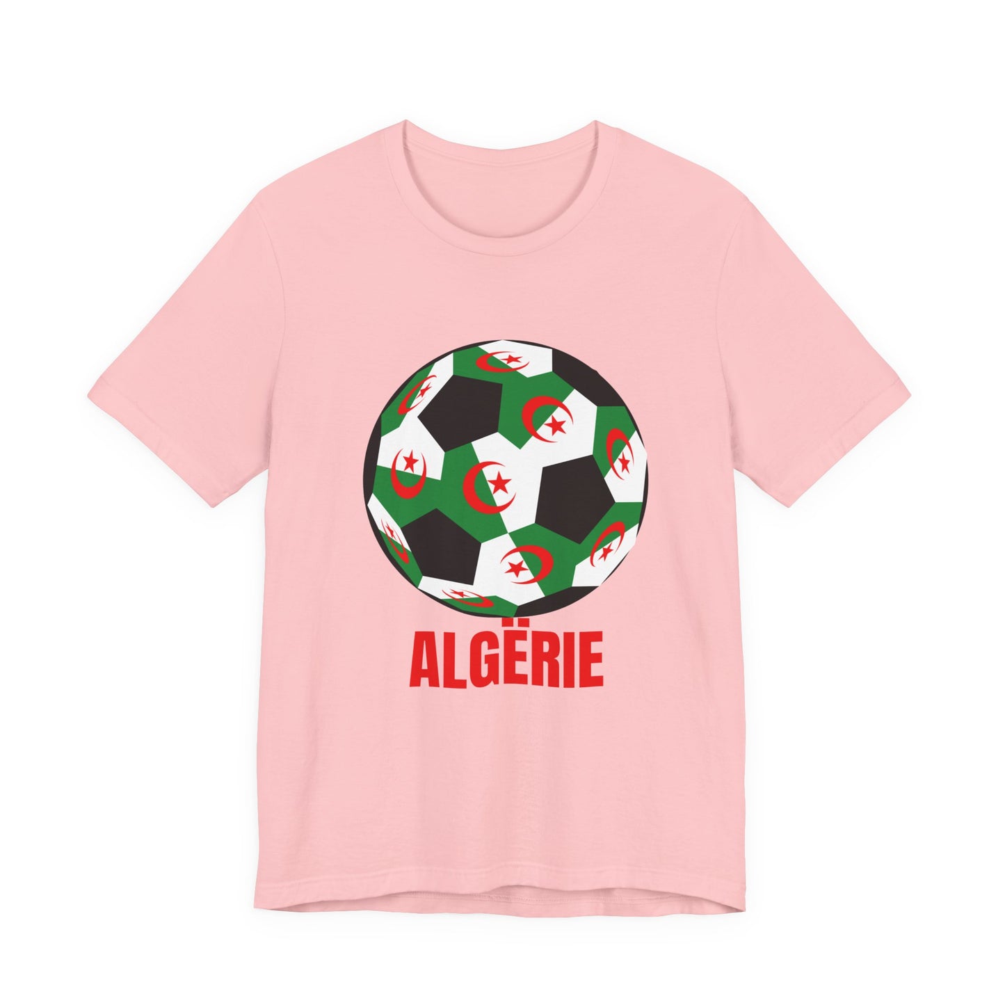 ALGËRIE Fan Specialty Soccer Ball Design T Shirt