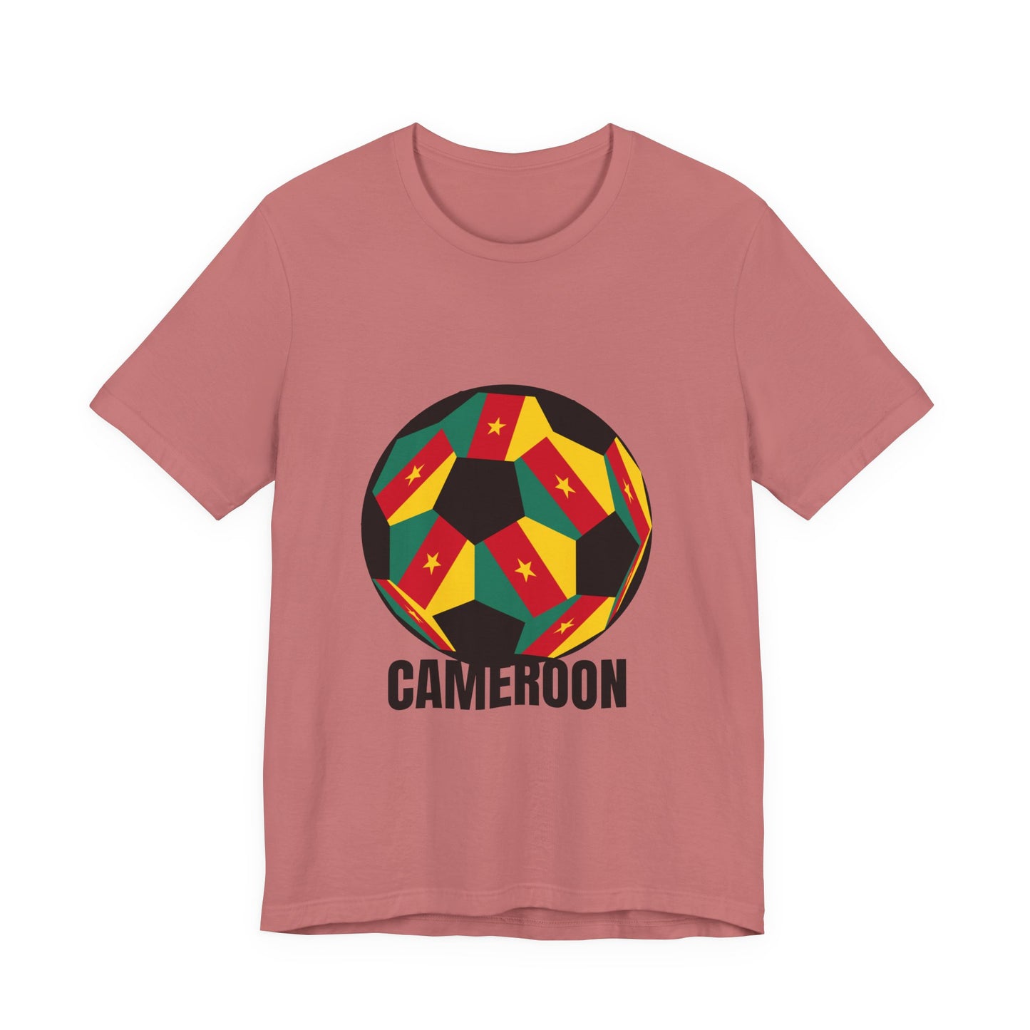 Cameroon Fan Specialty Soccer Ball Design T Shirt