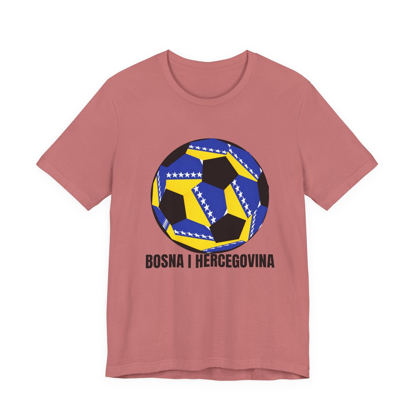 Bosnia Herzegovina Fan Specialty Soccer Ball Design T Shirt