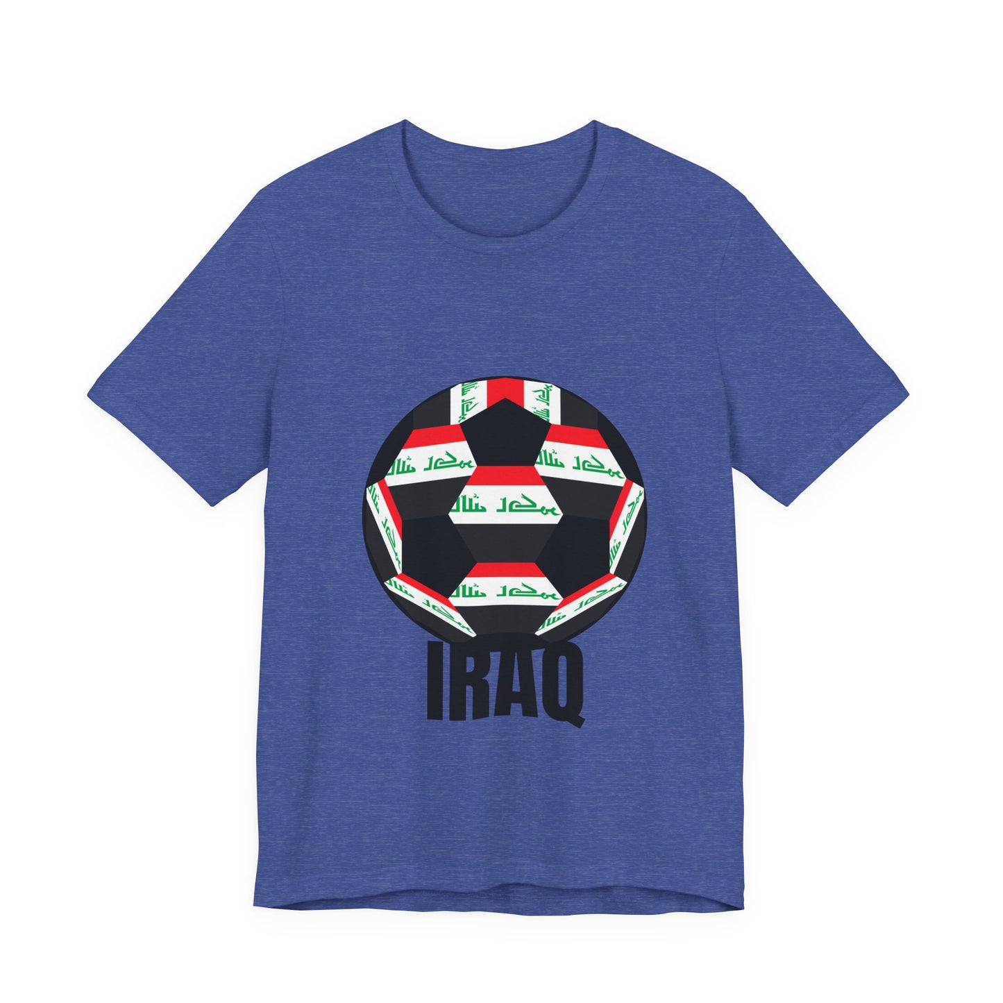 Iraq Fan Specialty Soccer Ball Design T Shirt