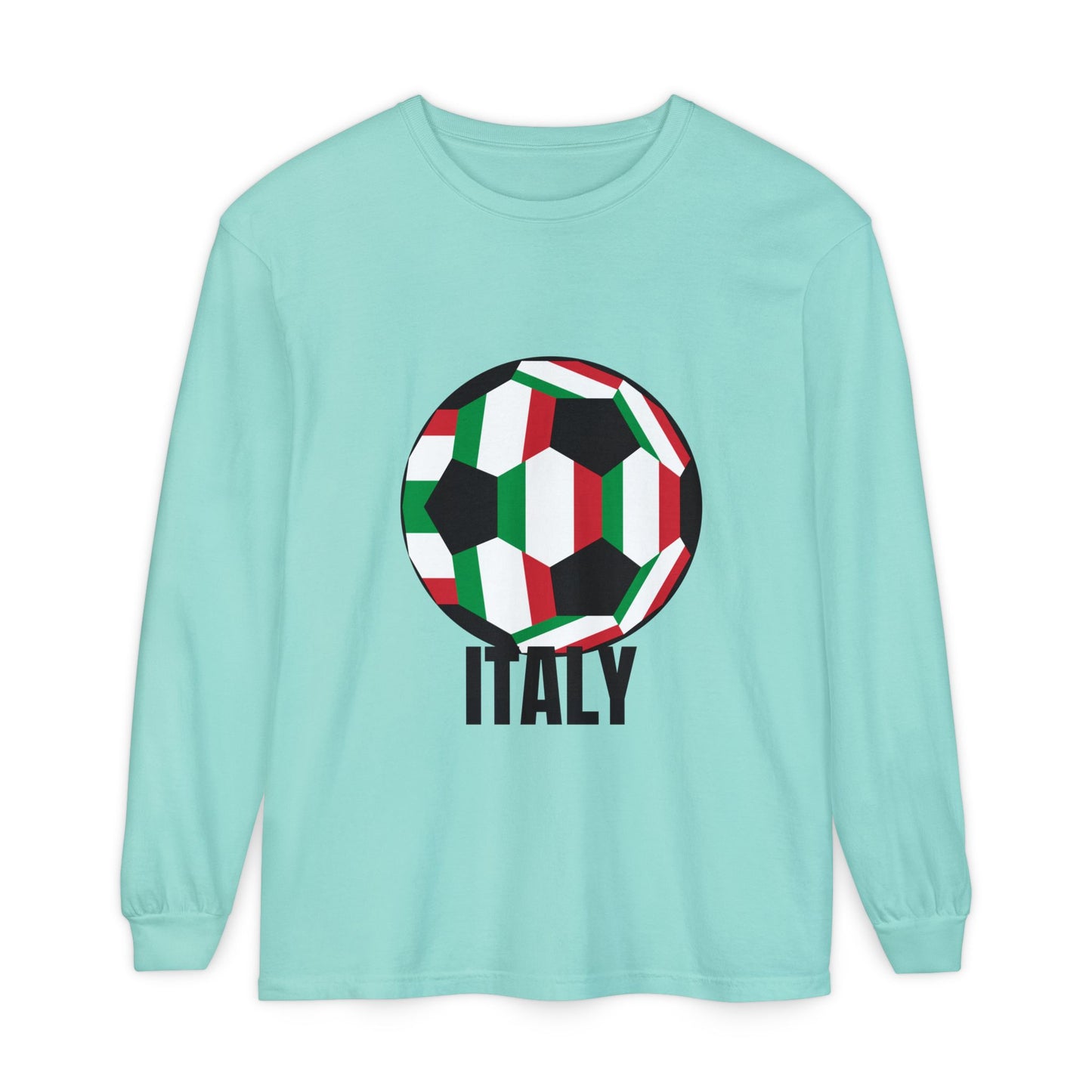 Italy Fan Specialty Soccer Ball Design T Shirt