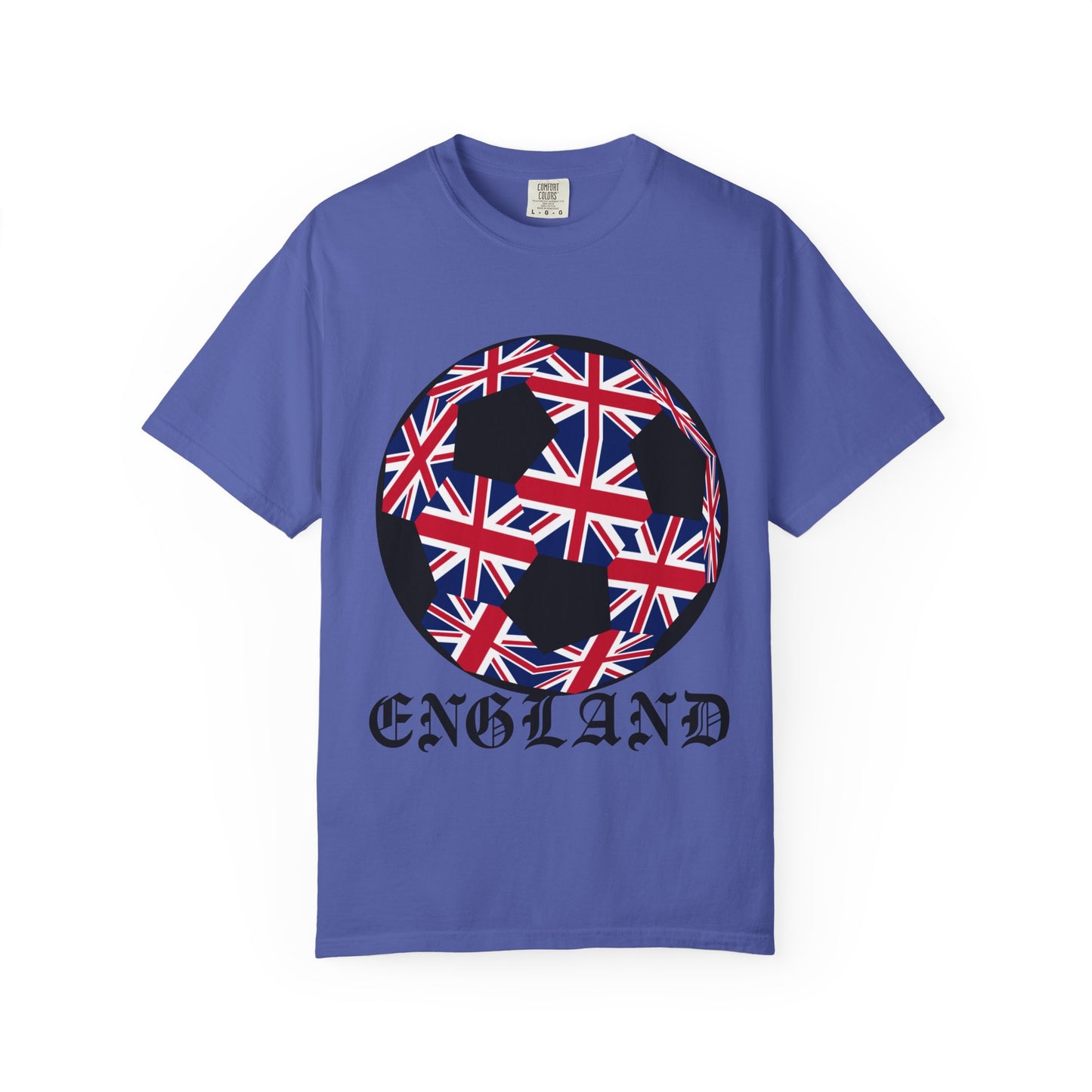 Old English Style Specialty Soccer Ball Design T Shirt