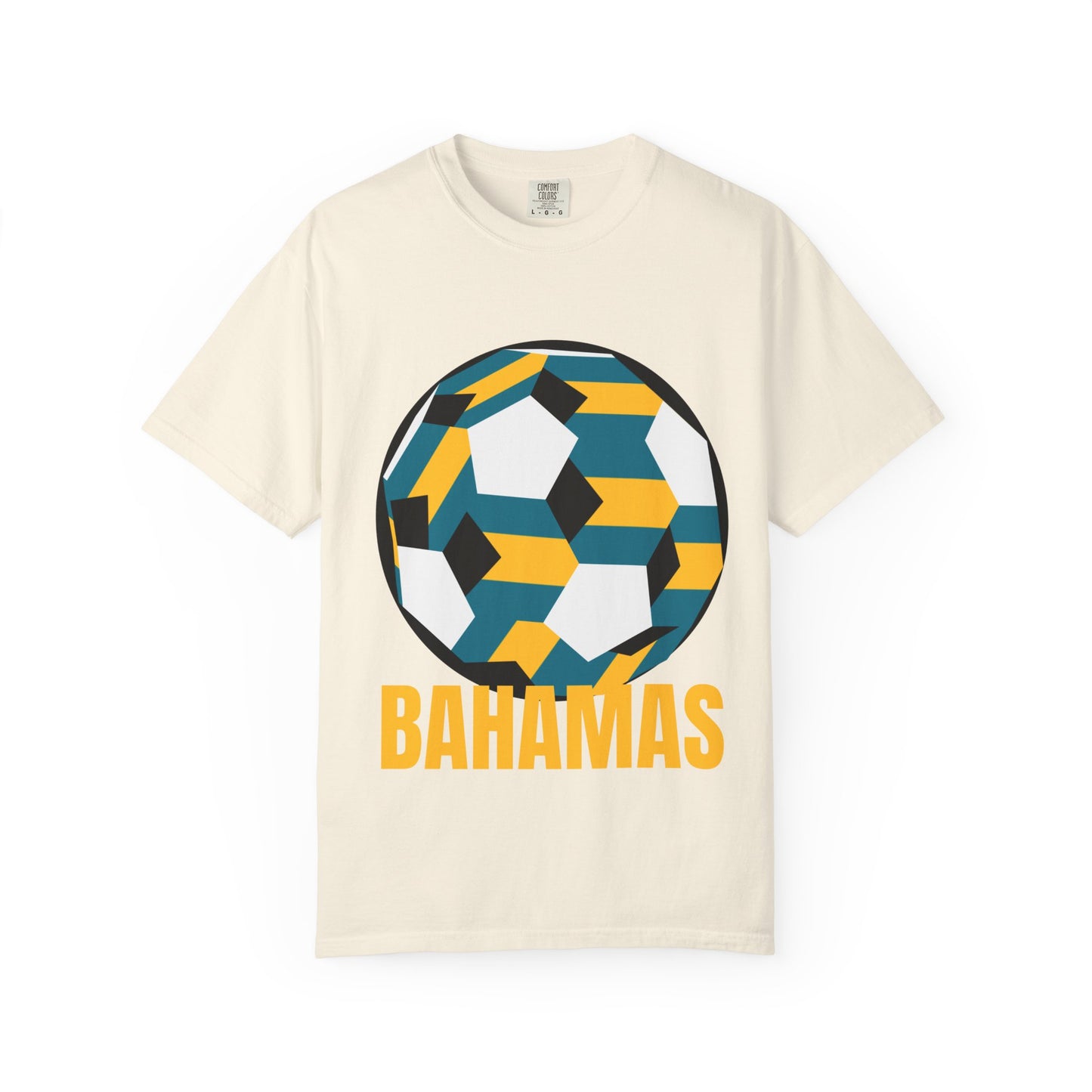 Bahamas Fan Specialty Soccer Ball Design T Shirt