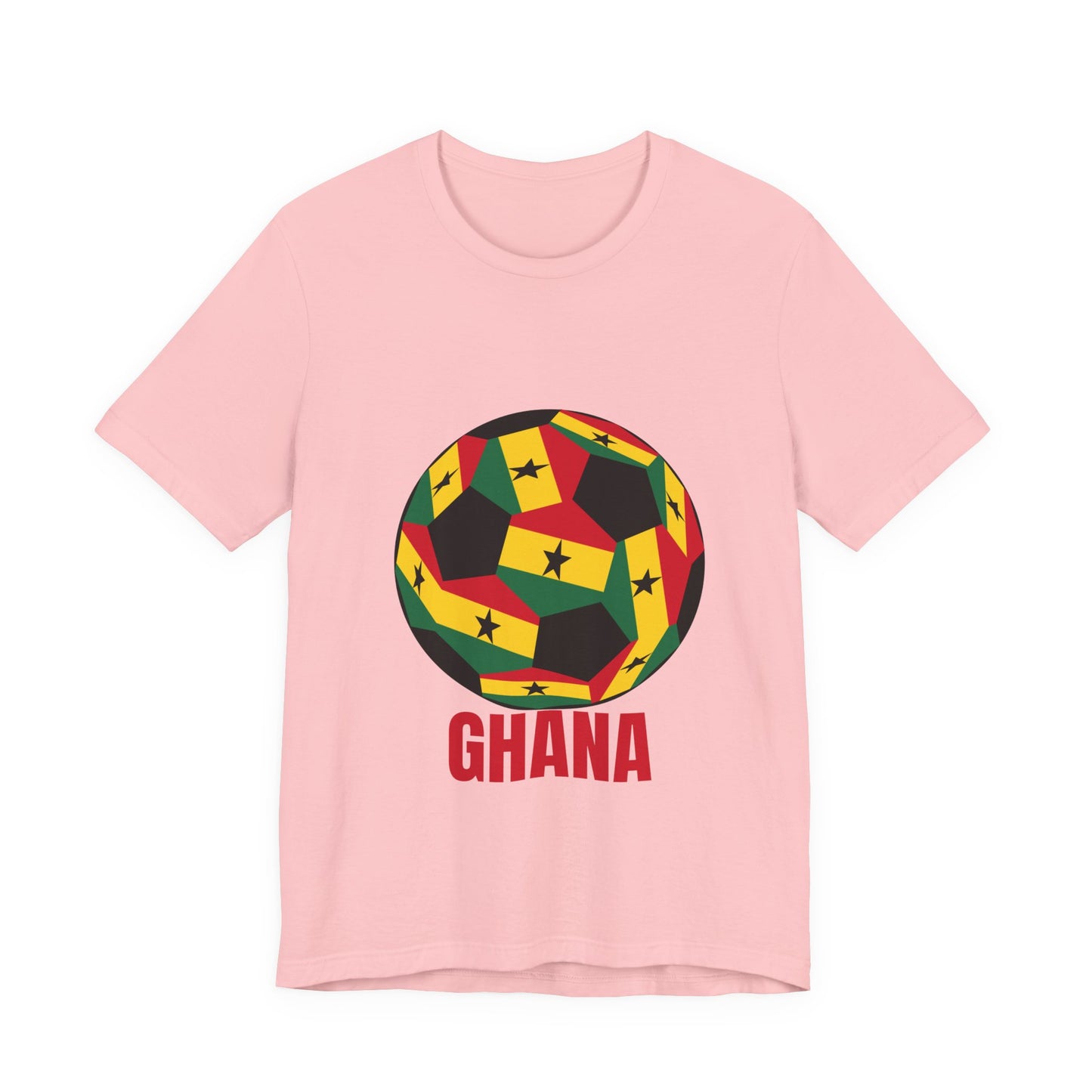 Ghana Fan Specialty Soccer Ball Design T Shirt