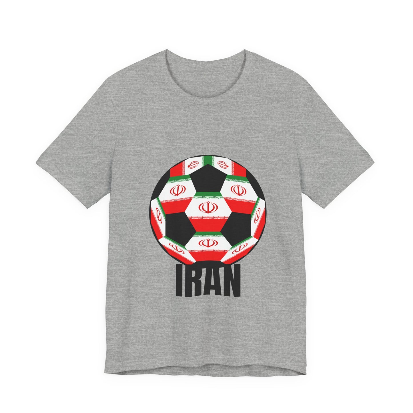 Iran Fan Specialty Soccer Ball Design T Shirt