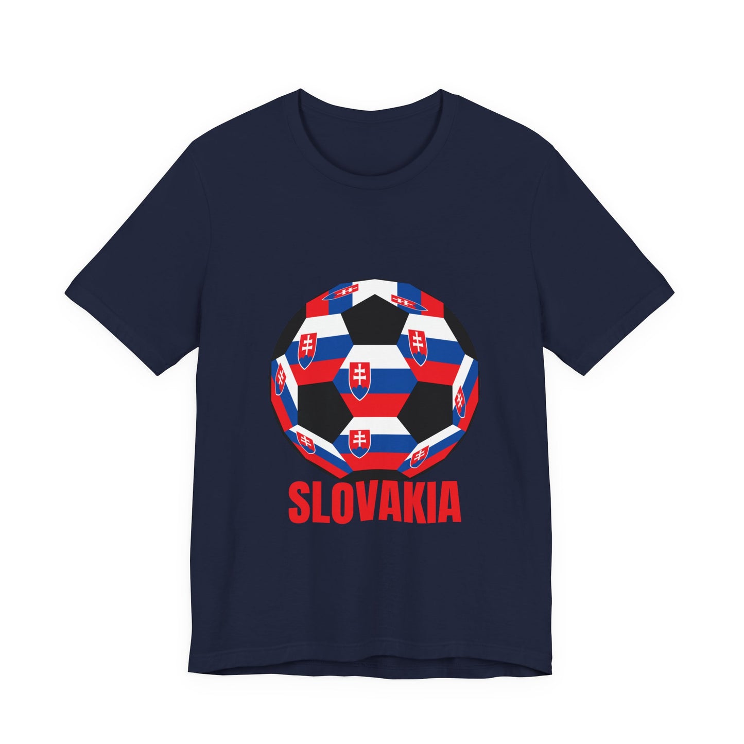 Slovakia Fan Specialty Soccer Ball Design T Shirt