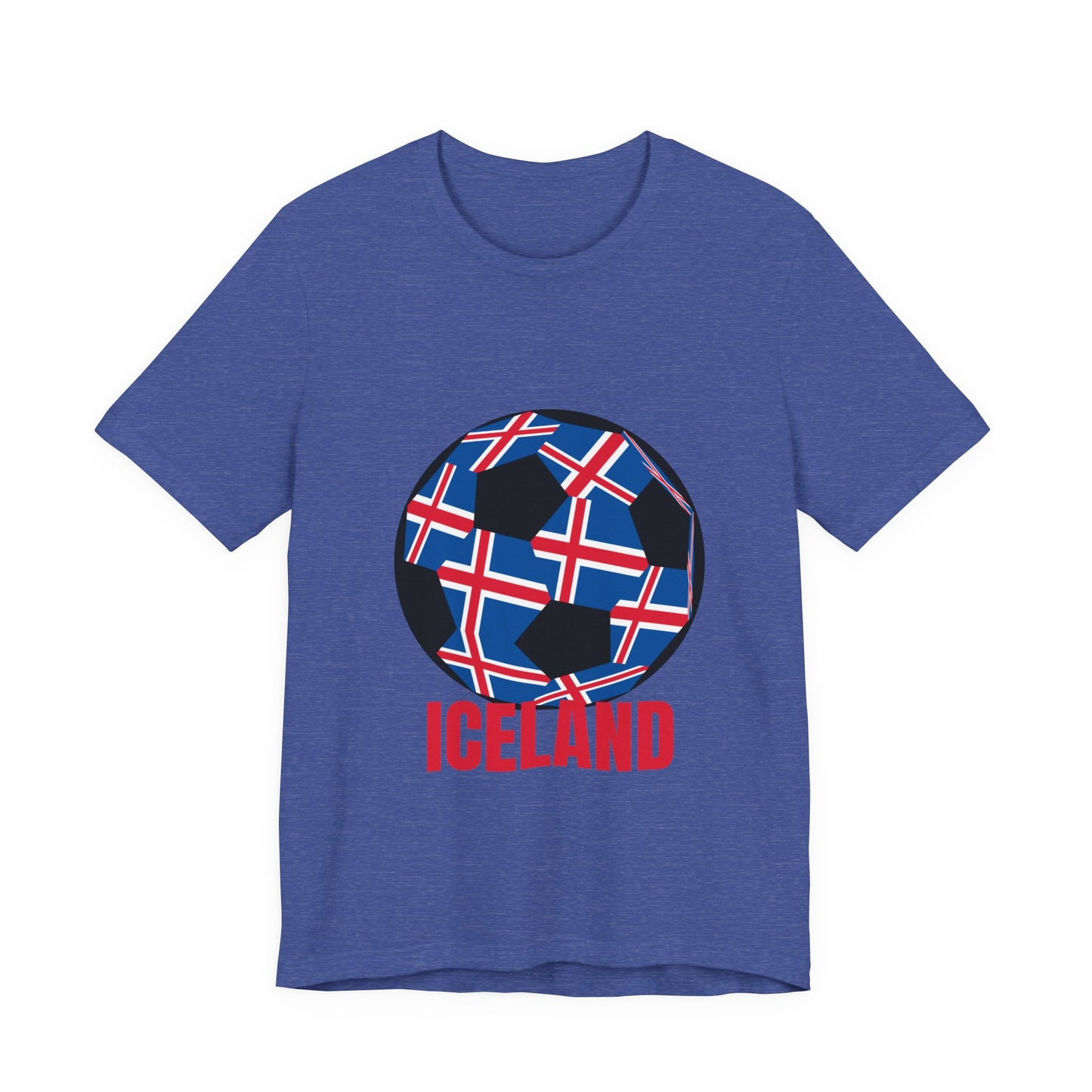 Iceland Fan Specialty Soccer Ball Design T Shirt