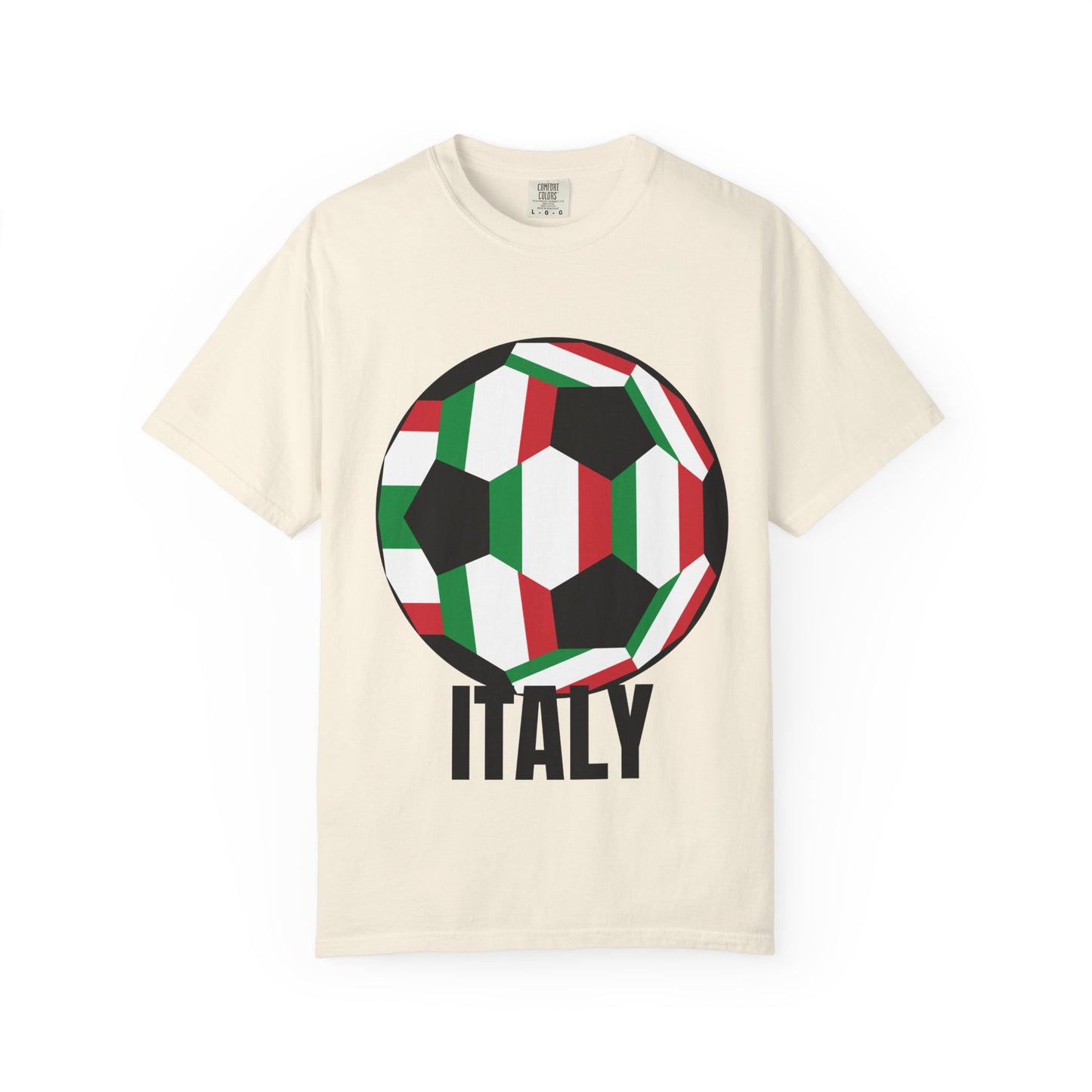 Italy Fan Specialty Soccer Ball Design T Shirt