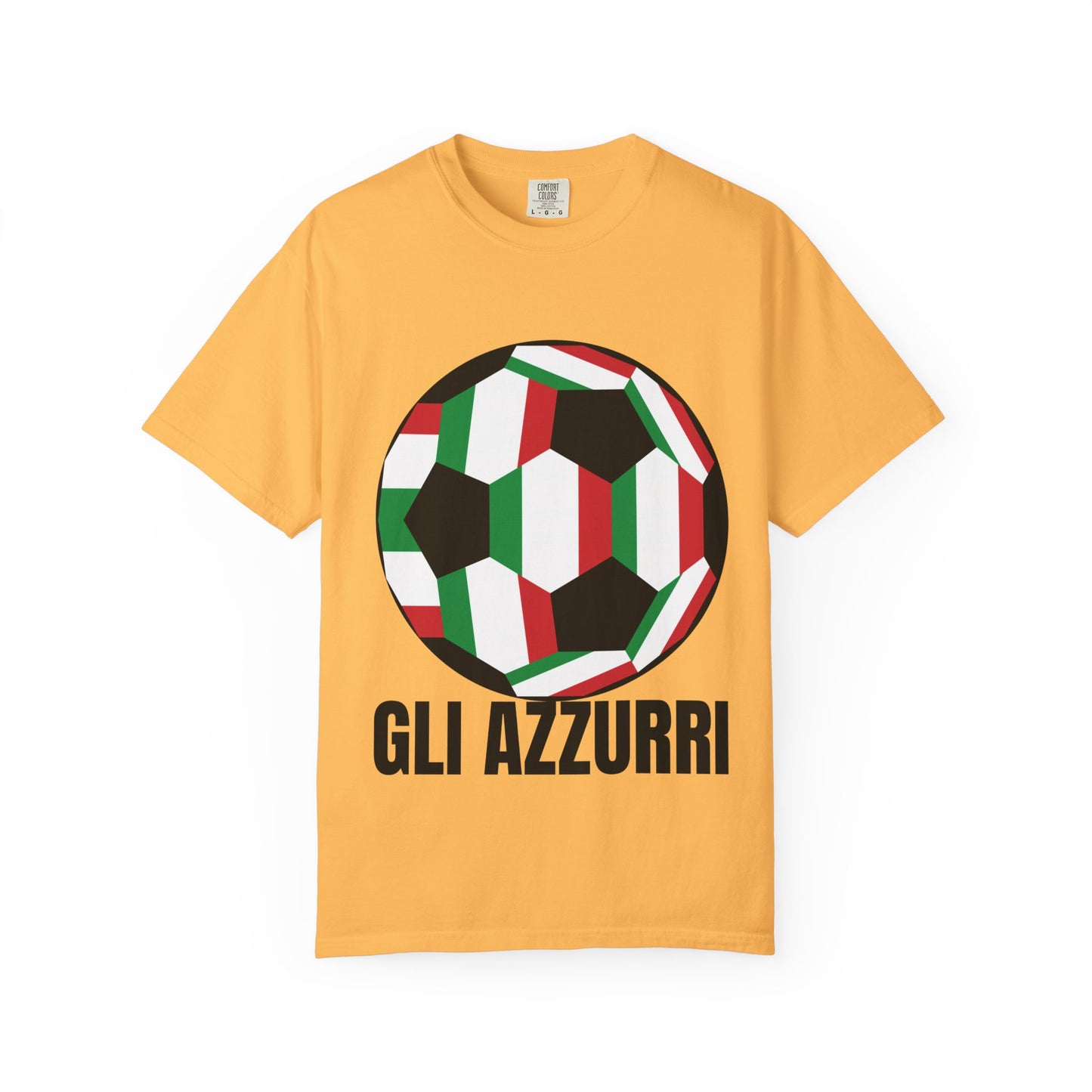 Gli Azzurri Fan Specialty Soccer Ball Design T Shirt
