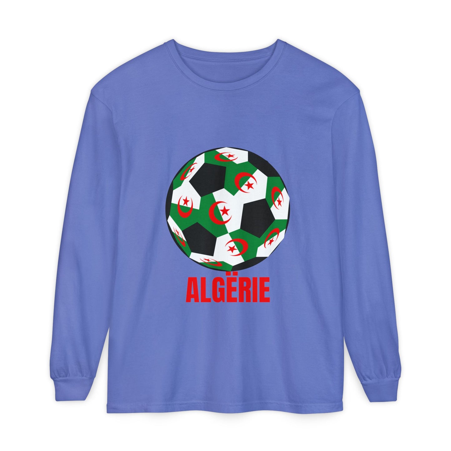ALGËRIE Fan Specialty Soccer Ball Design T Shirt