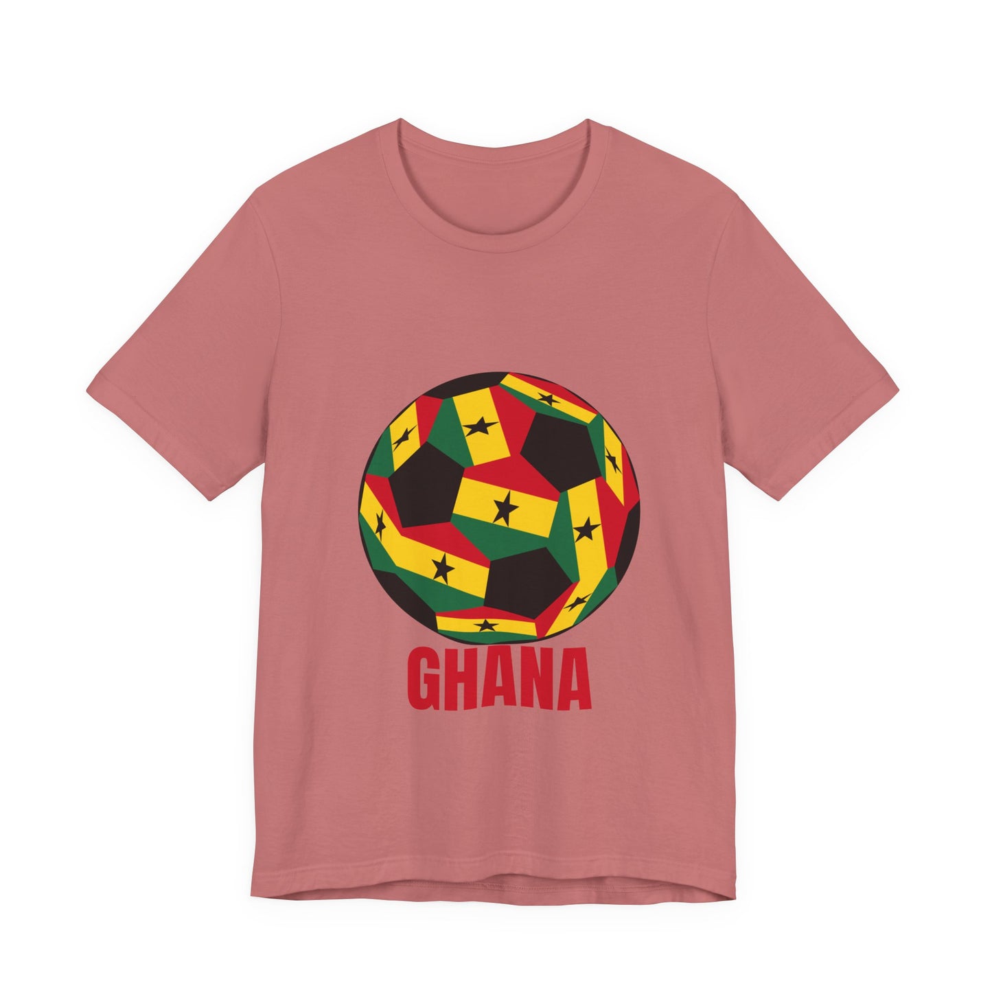 Ghana Fan Specialty Soccer Ball Design T Shirt