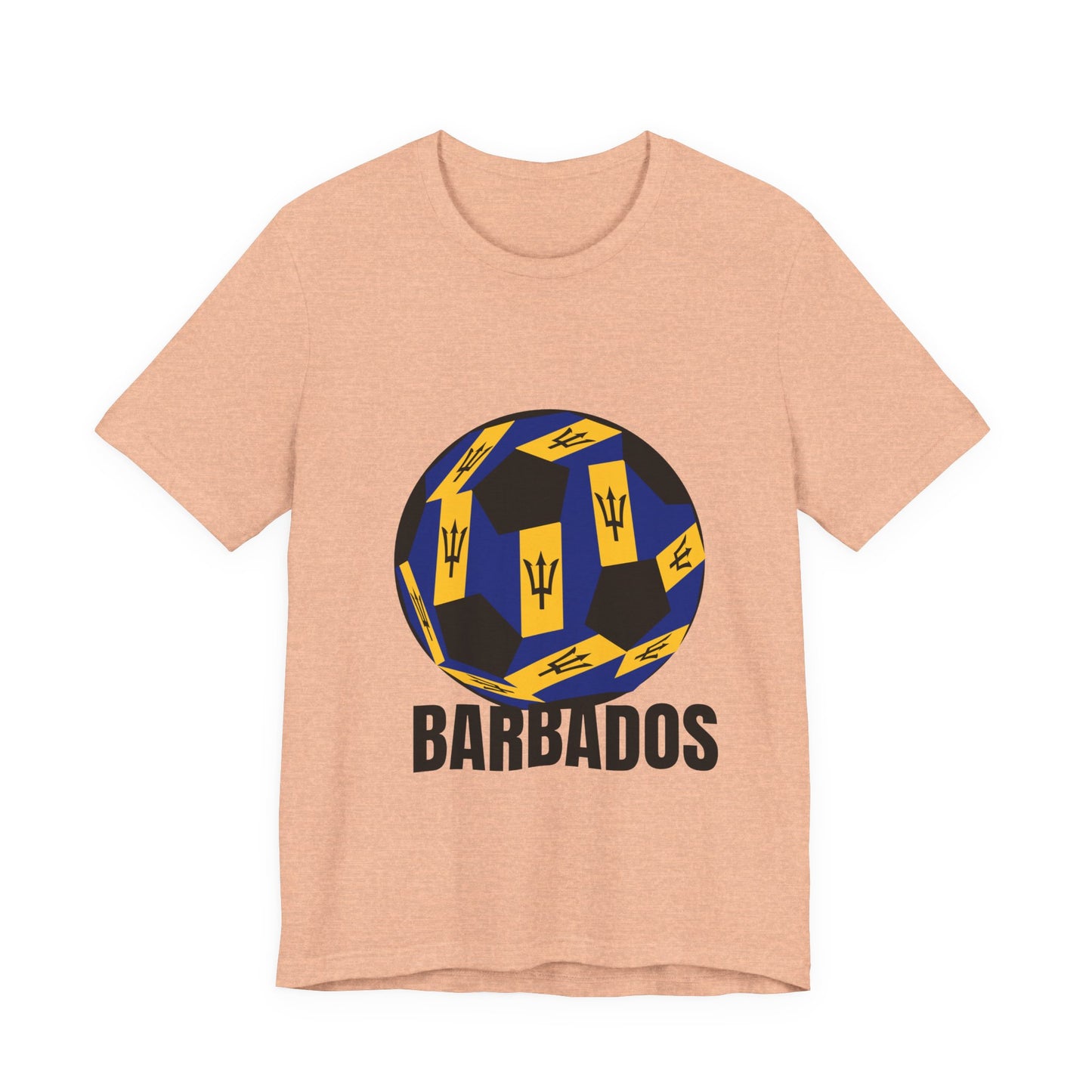 Barbados Fan Specialty Soccer Ball Design T Shirt