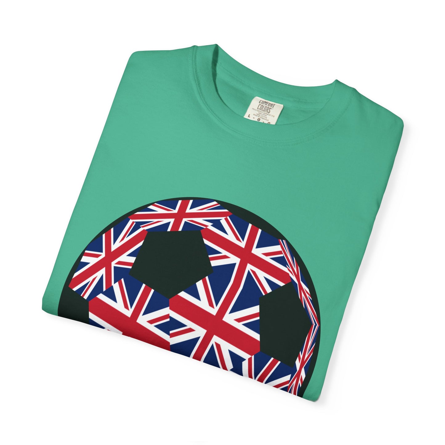 Great Britain Fan Specialty Soccer Ball Design T Shirt
