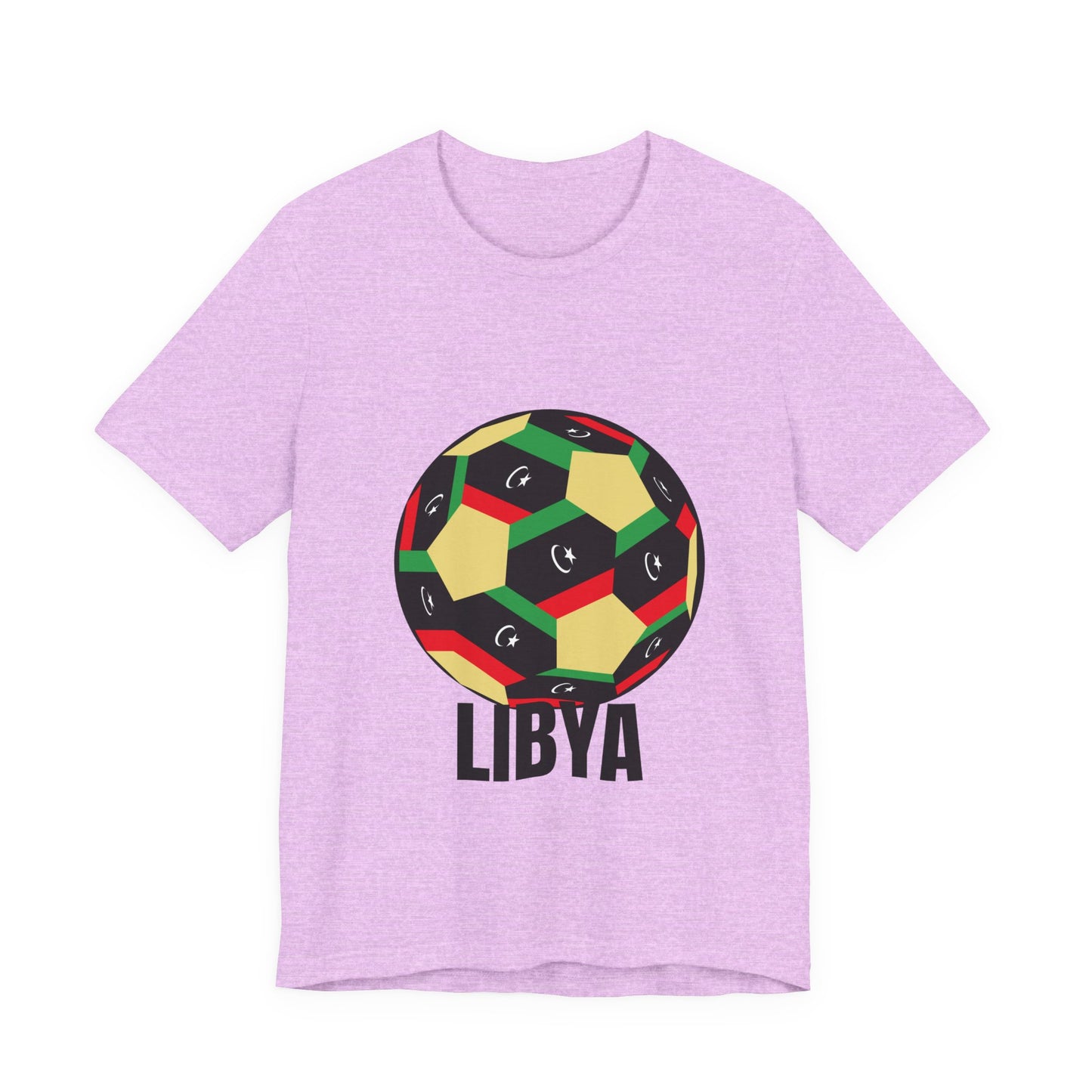 Libya Fan Specialty Soccer Ball Design T Shirt