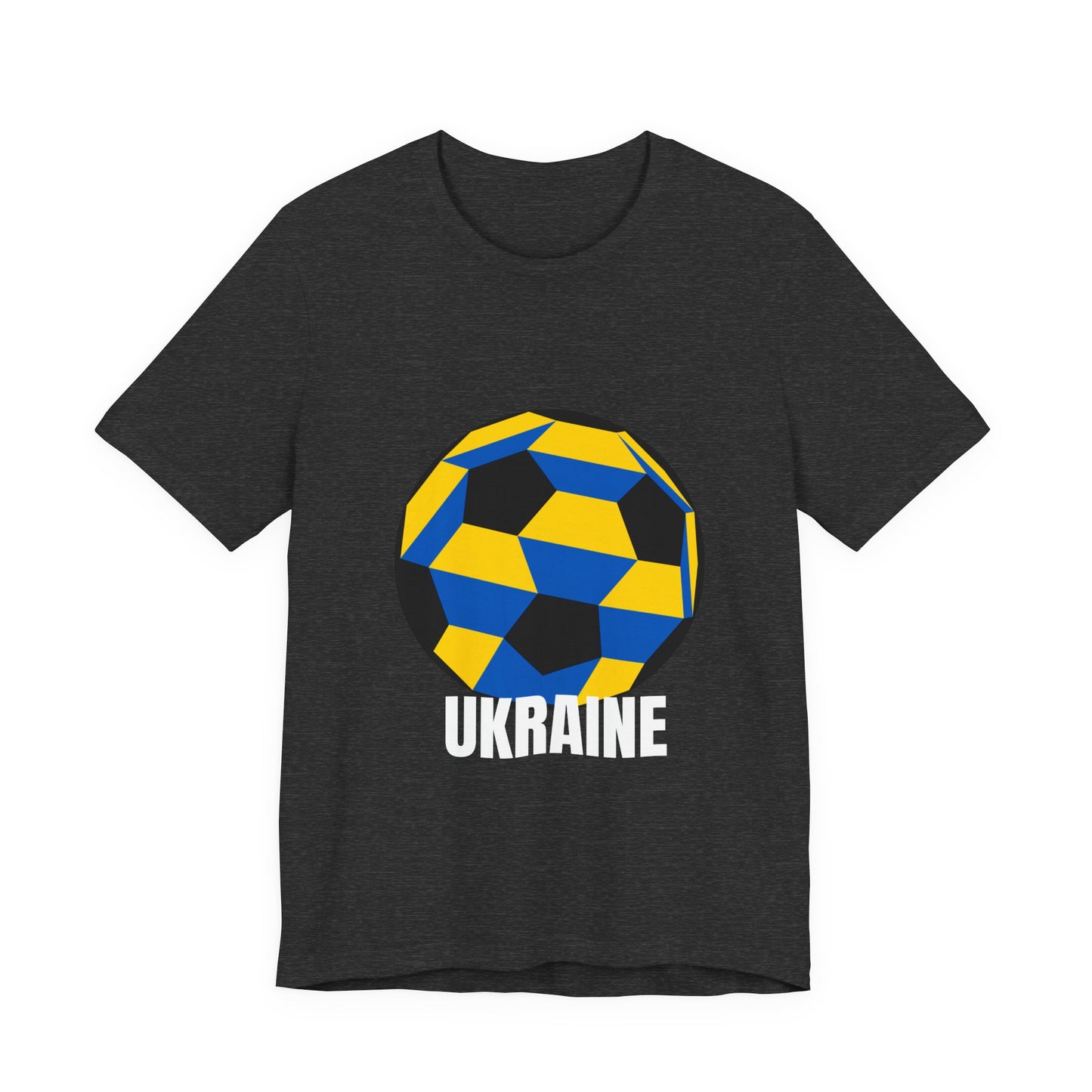 Ukraine Fan Specialty Soccer Ball Design T Shirt