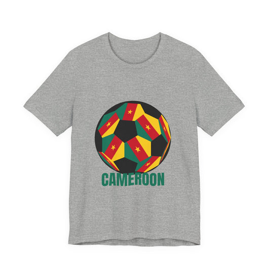 Cameroon Fan Specialty Soccer Ball Design T Shirt