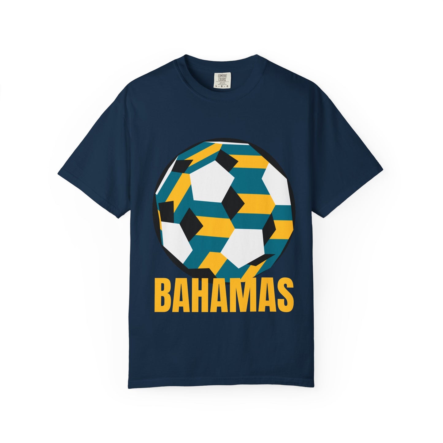 Bahamas Fan Specialty Soccer Ball Design T Shirt