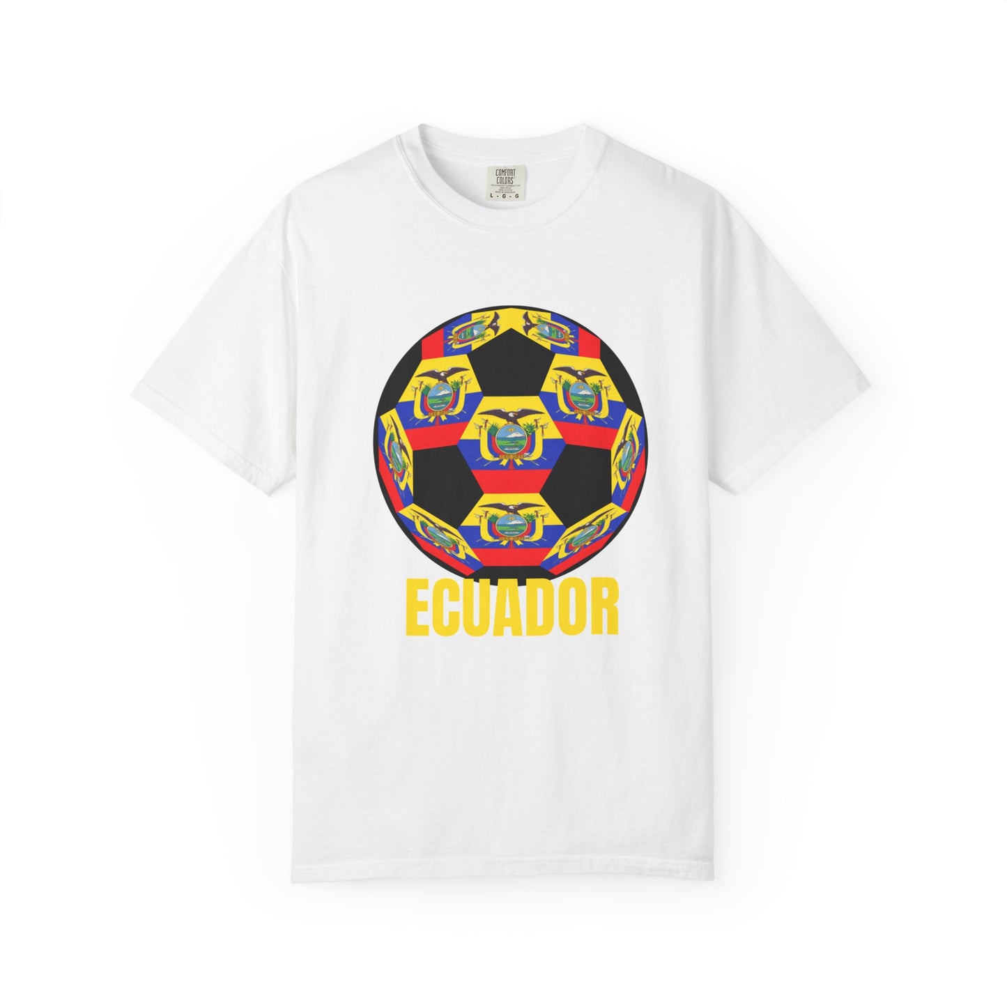 Ecuador Fan Specialty Soccer Ball Design T Shirt