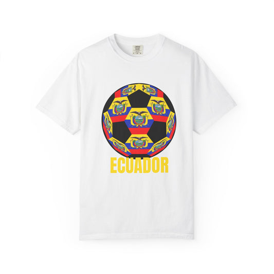 Ecuador Fan Specialty Soccer Ball Design T Shirt