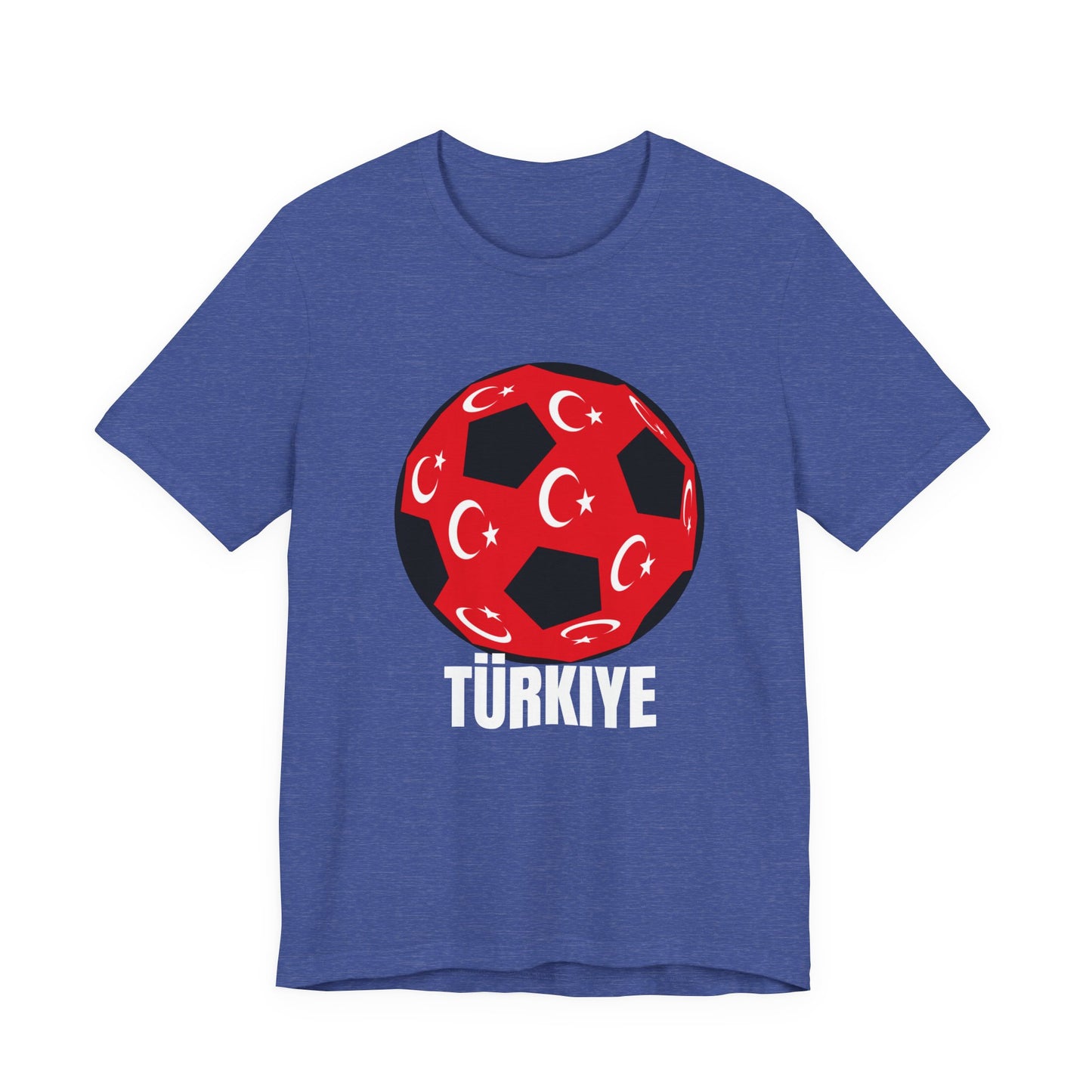 Türkiye Fan Specialty Soccer Ball Design T Shirt White Text