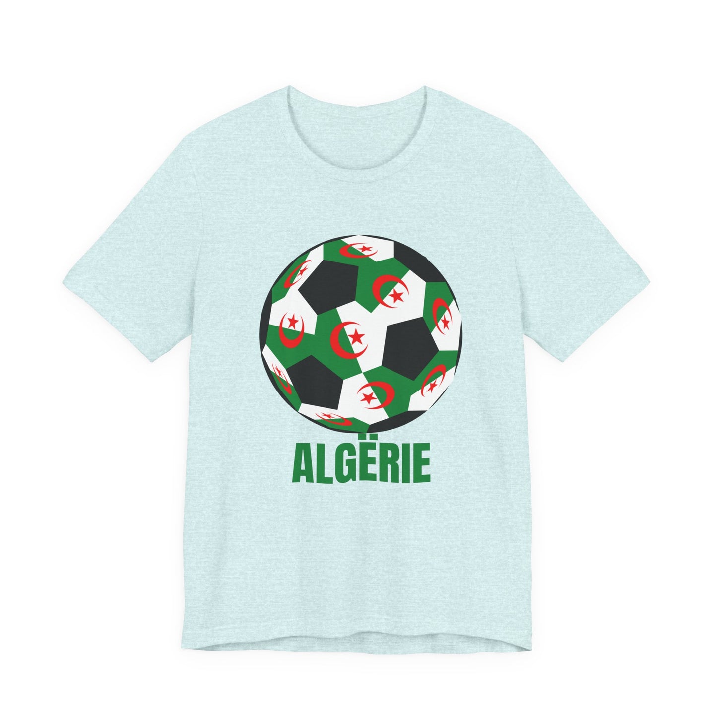 ALGËRIE Fan Specialty Soccer Ball Design T Shirt