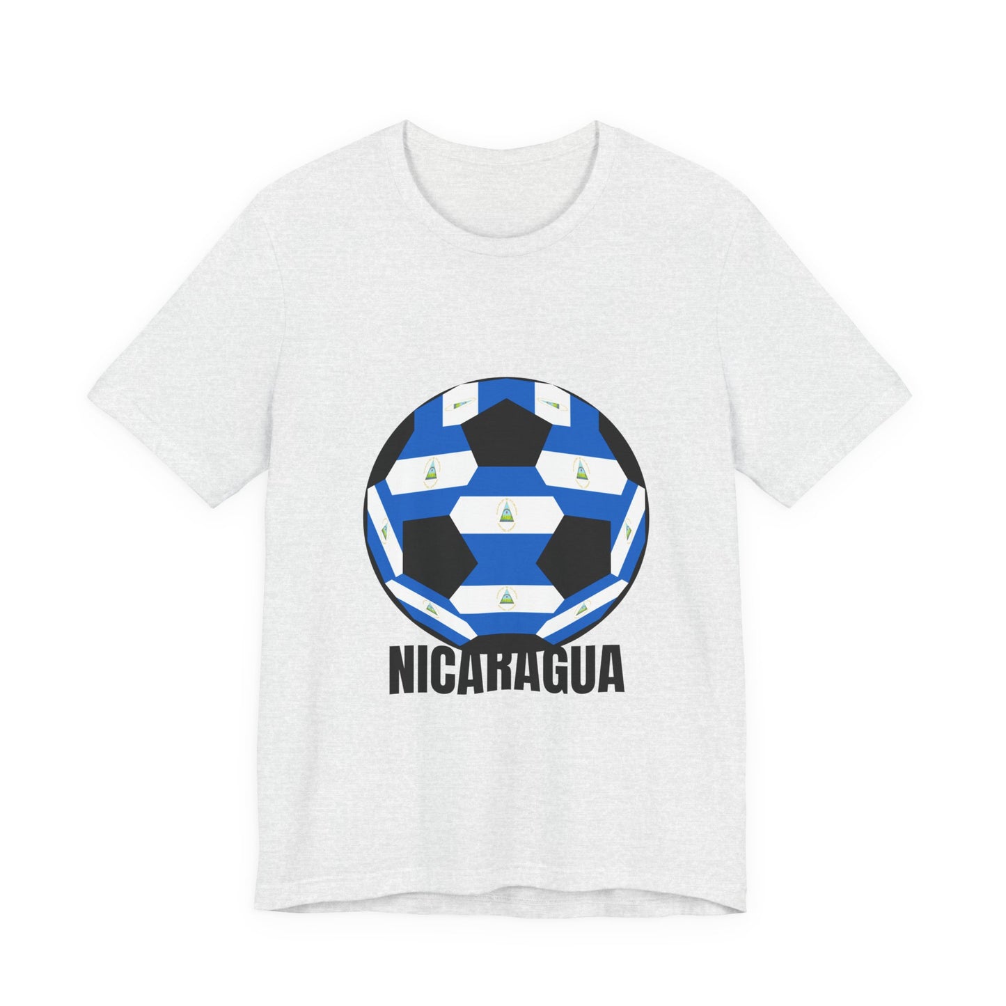 Nicaragua Fan Specialty Soccer Ball Design T Shirt