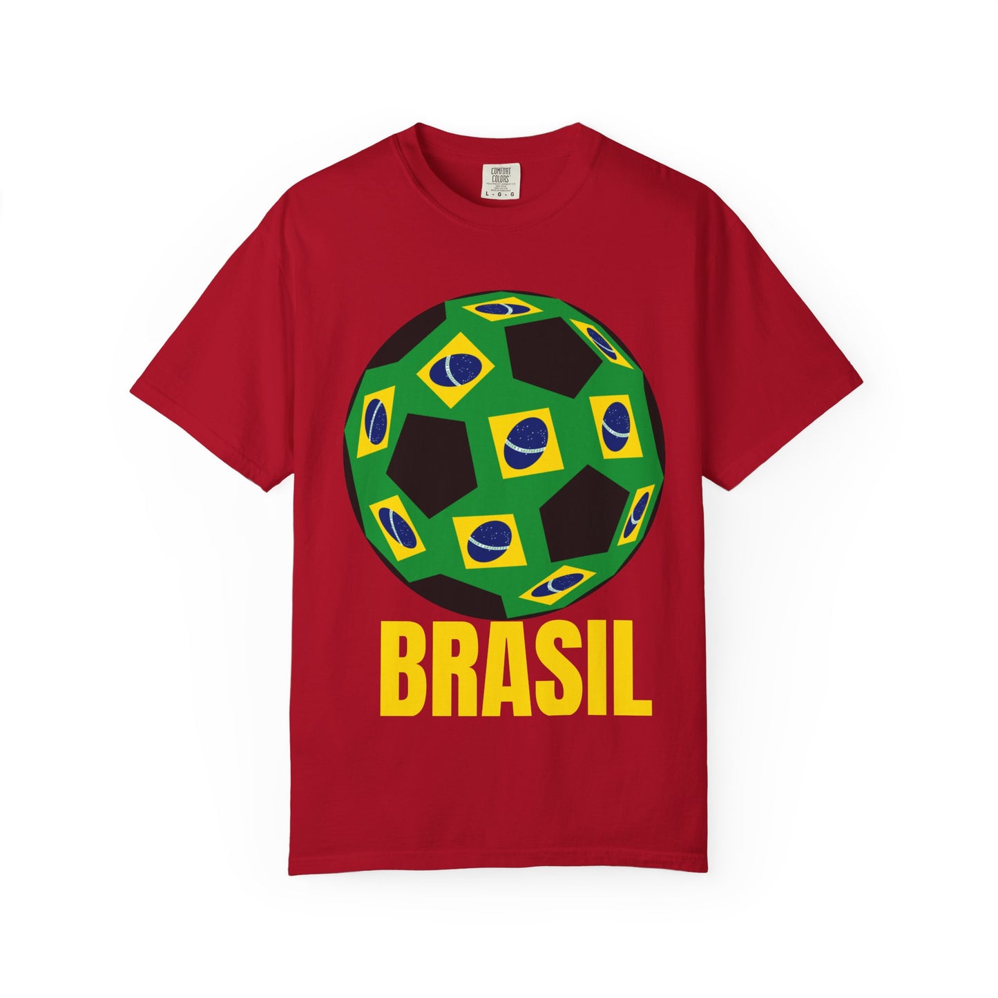 Brasil Fan Specialty Soccer Ball Design T Shirt