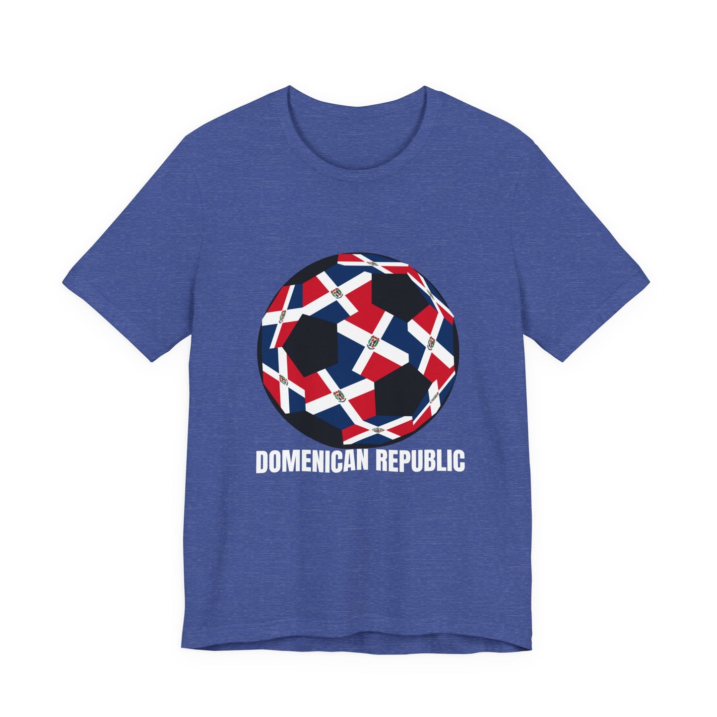 Domenican Republic Fan Specialty Soccer Ball Design T Shirt