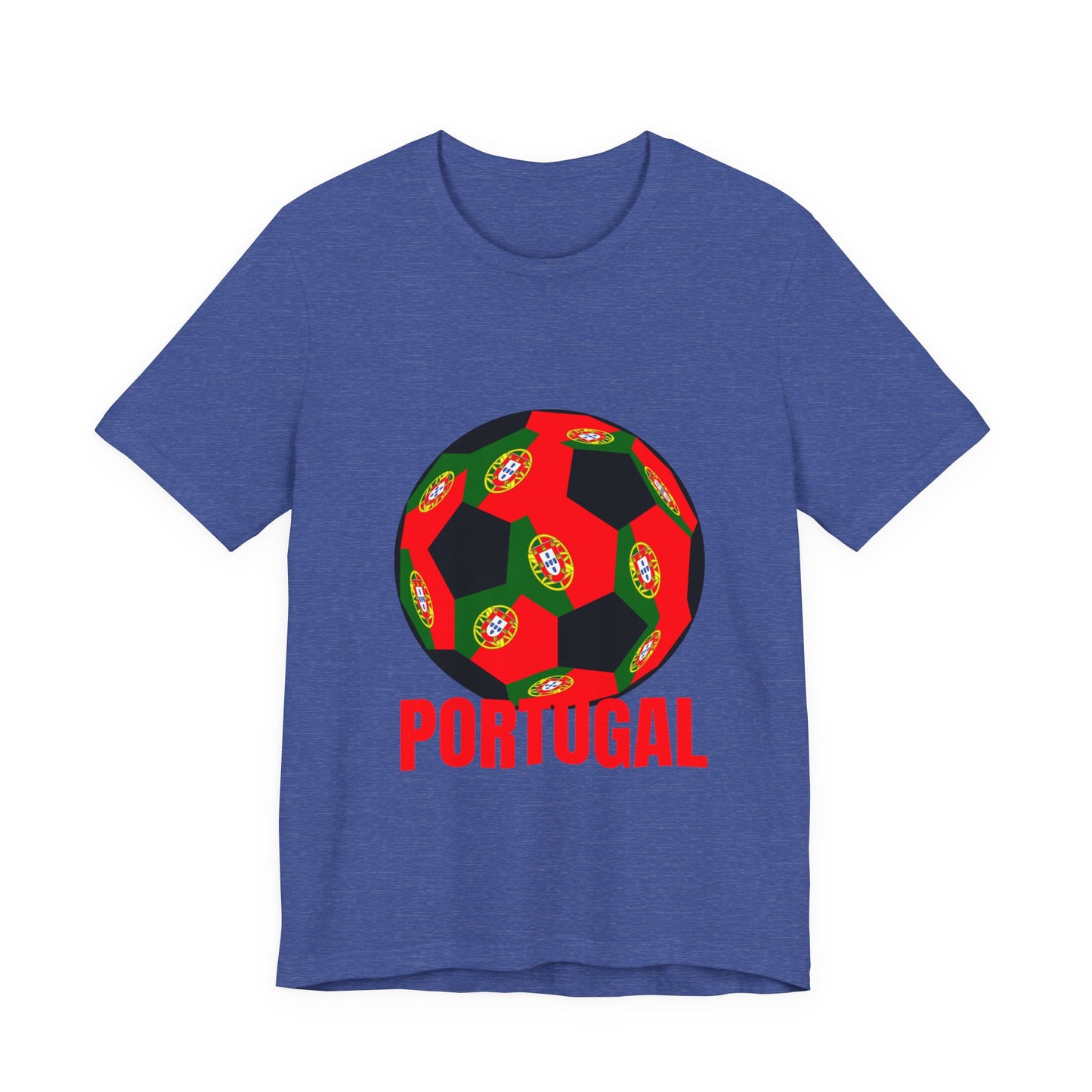 Portugal Fan Specialty Soccer Ball Design T Shirt