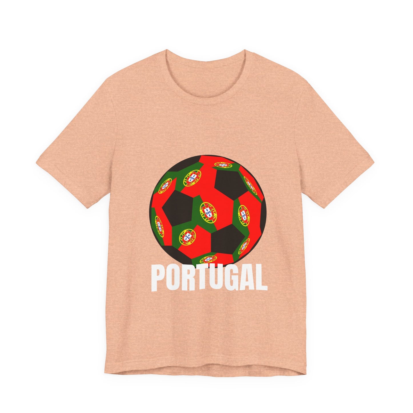 Portugal Fan Specialty Soccer Ball Design T Shirt