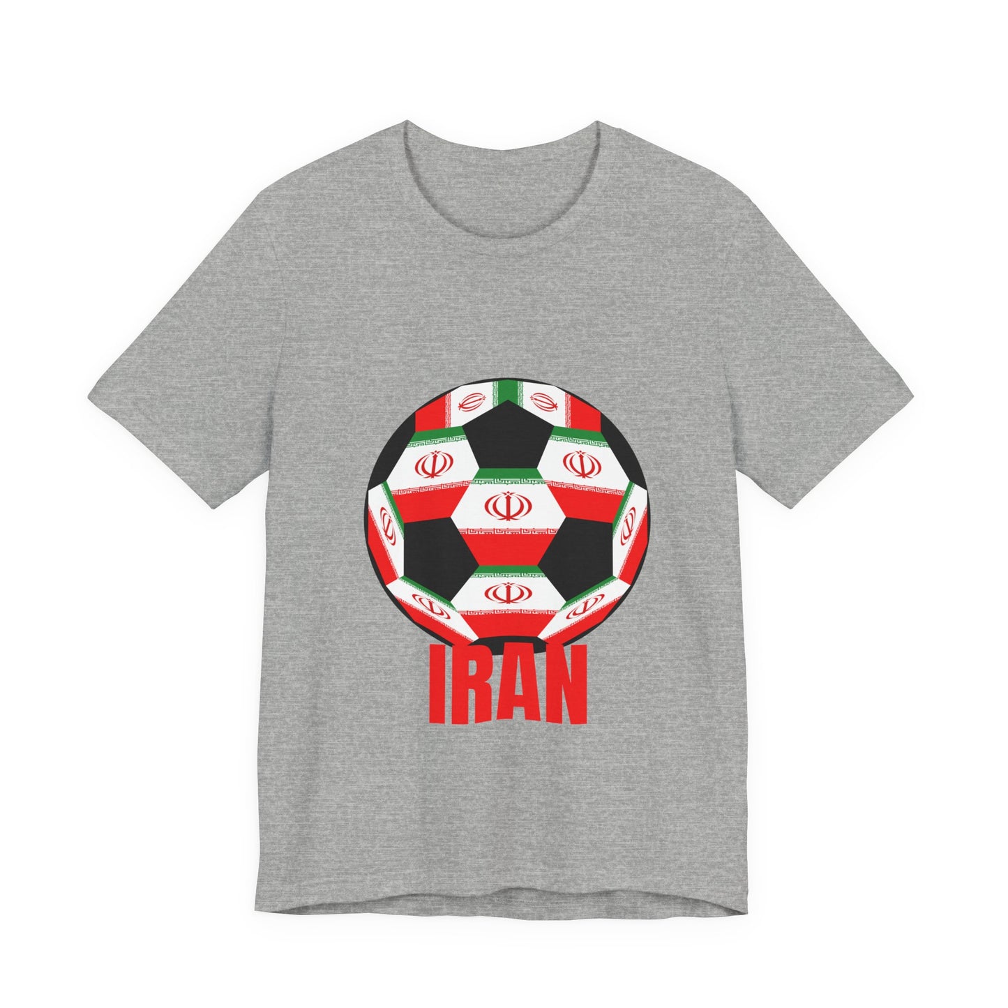 Iran Fan Specialty Soccer Ball Design T Shirt