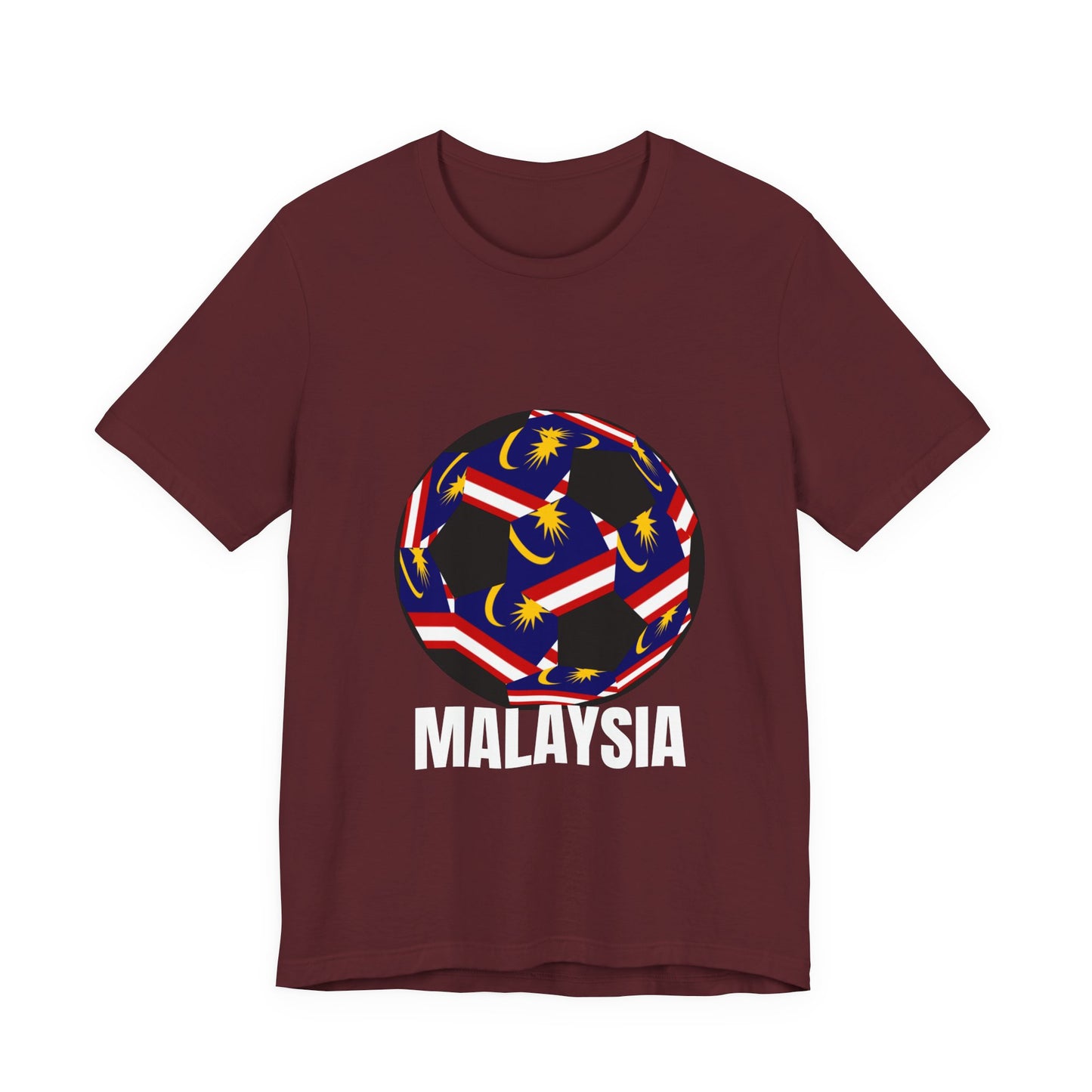 Malaysia Fan Specialty Soccer Ball Design T Shirt
