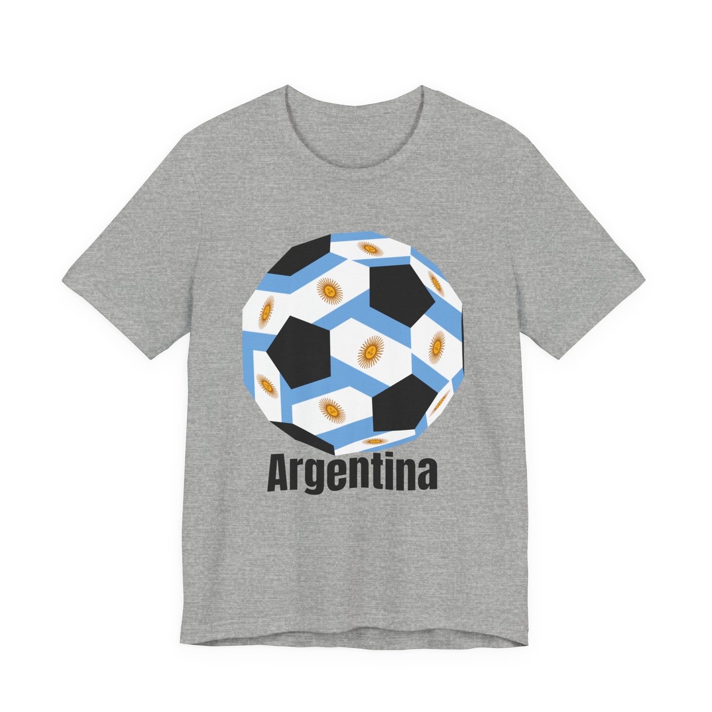 Argentina Fan Specialty Soccer Ball Design T Shirt