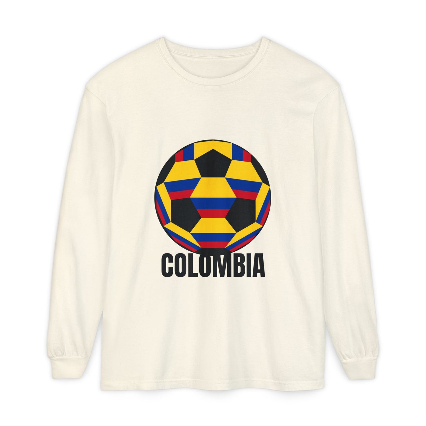 Columbia Fan Specialty Soccer Ball Design Long Sleeve Tee