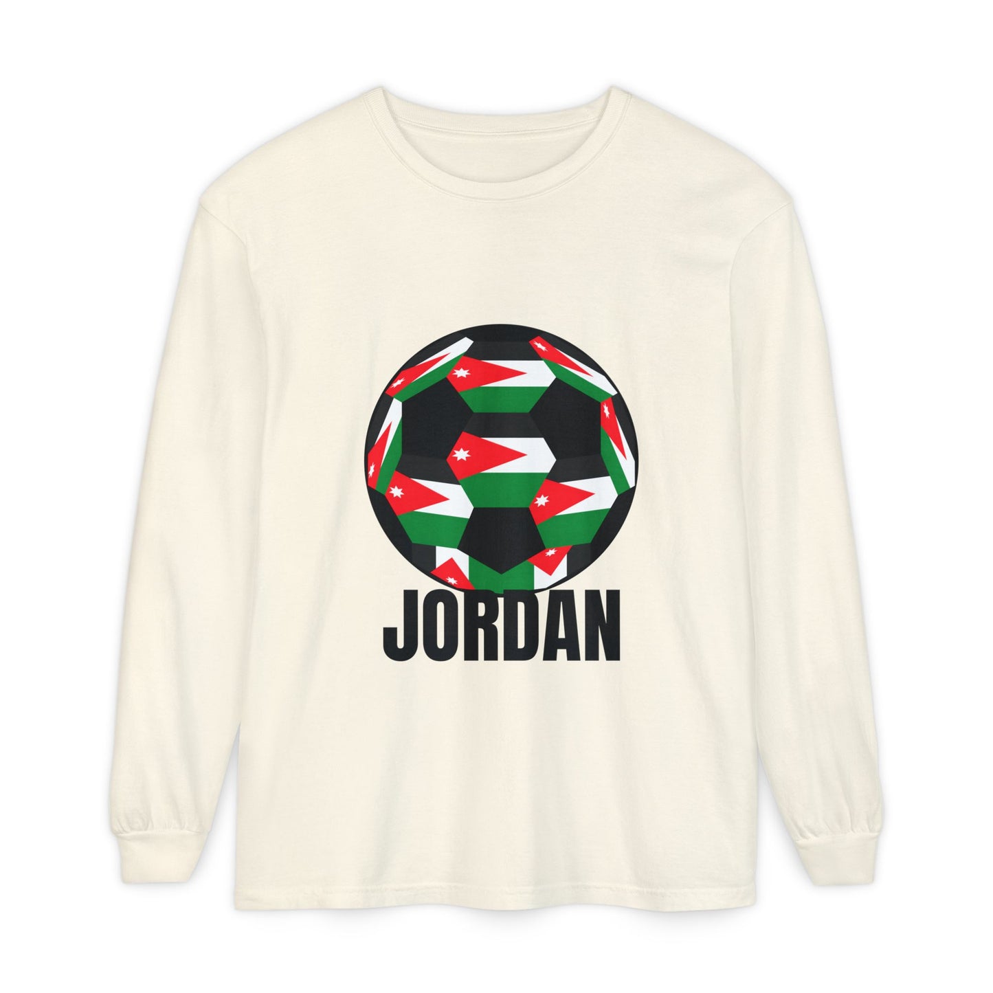 Jordan Fan Specialty Soccer Ball Design Long Sleeve Tee