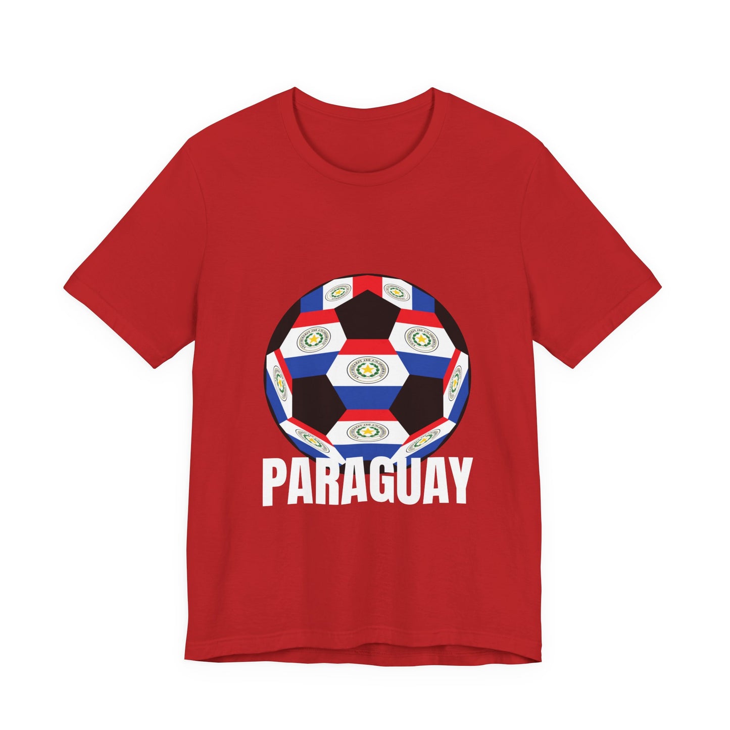 Paraguay Fan Specialty Soccer Ball Design T Shirt