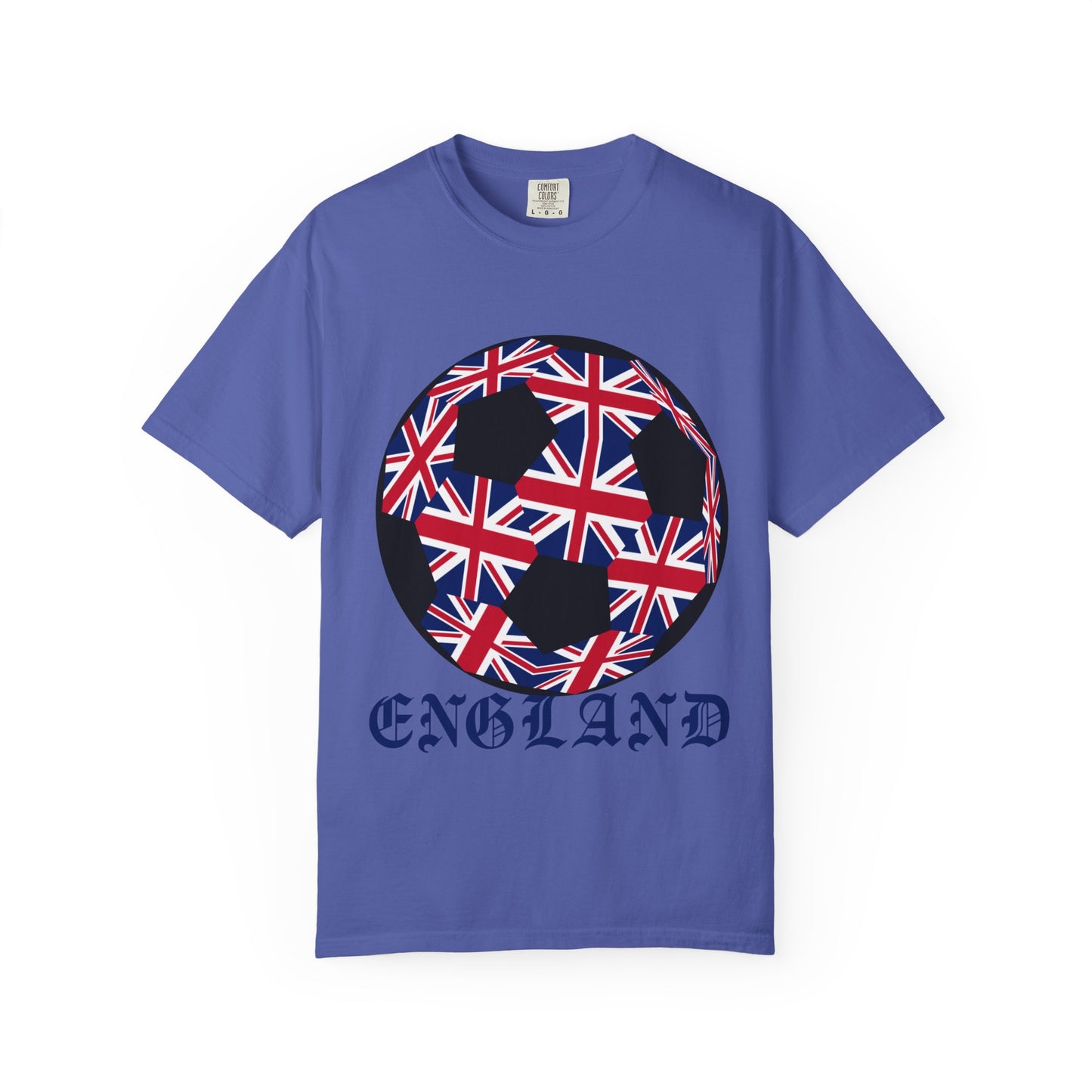 Old English Style Specialty Soccer Ball Design T Shirt