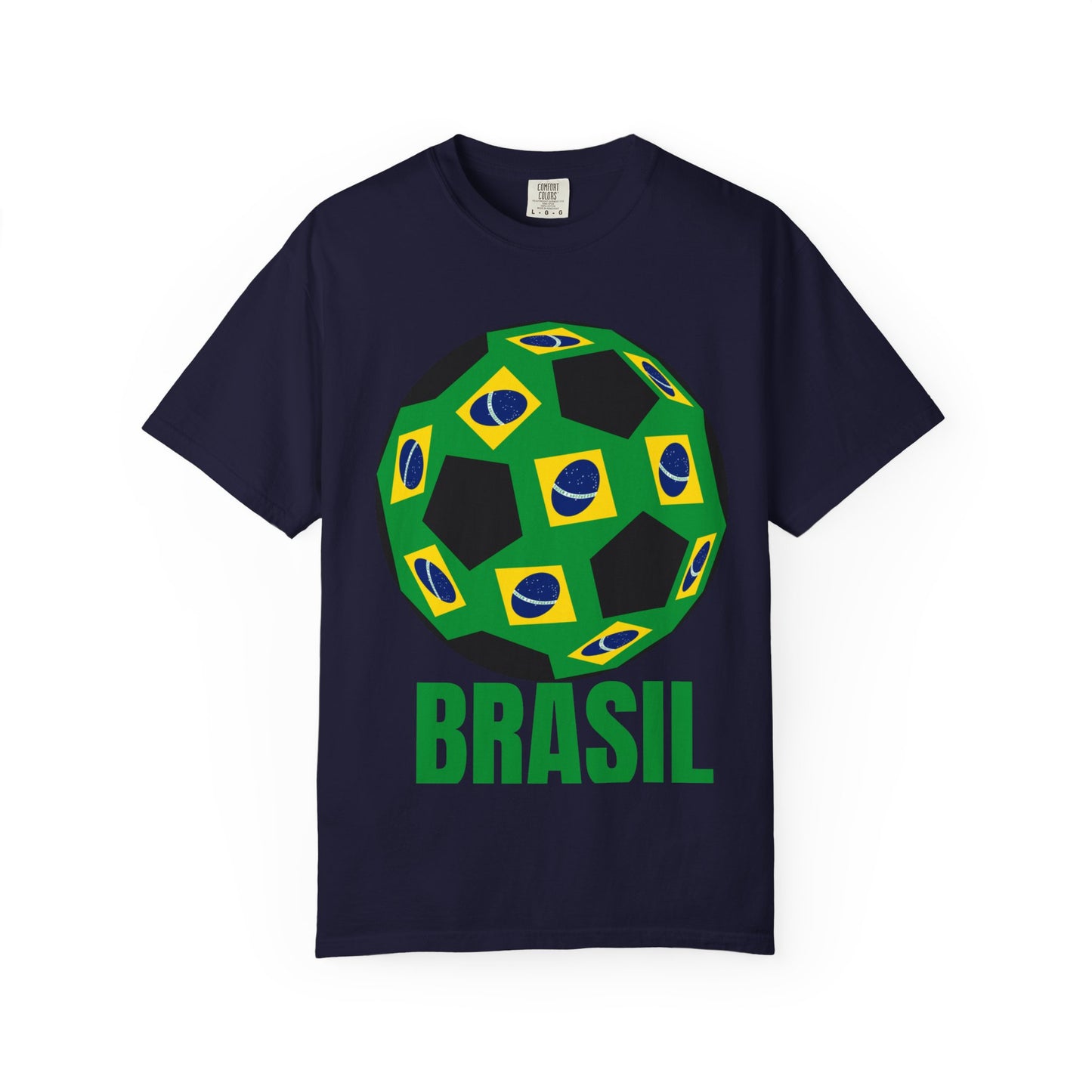 Brasil Fan Specialty Soccer Ball Design T Shirt