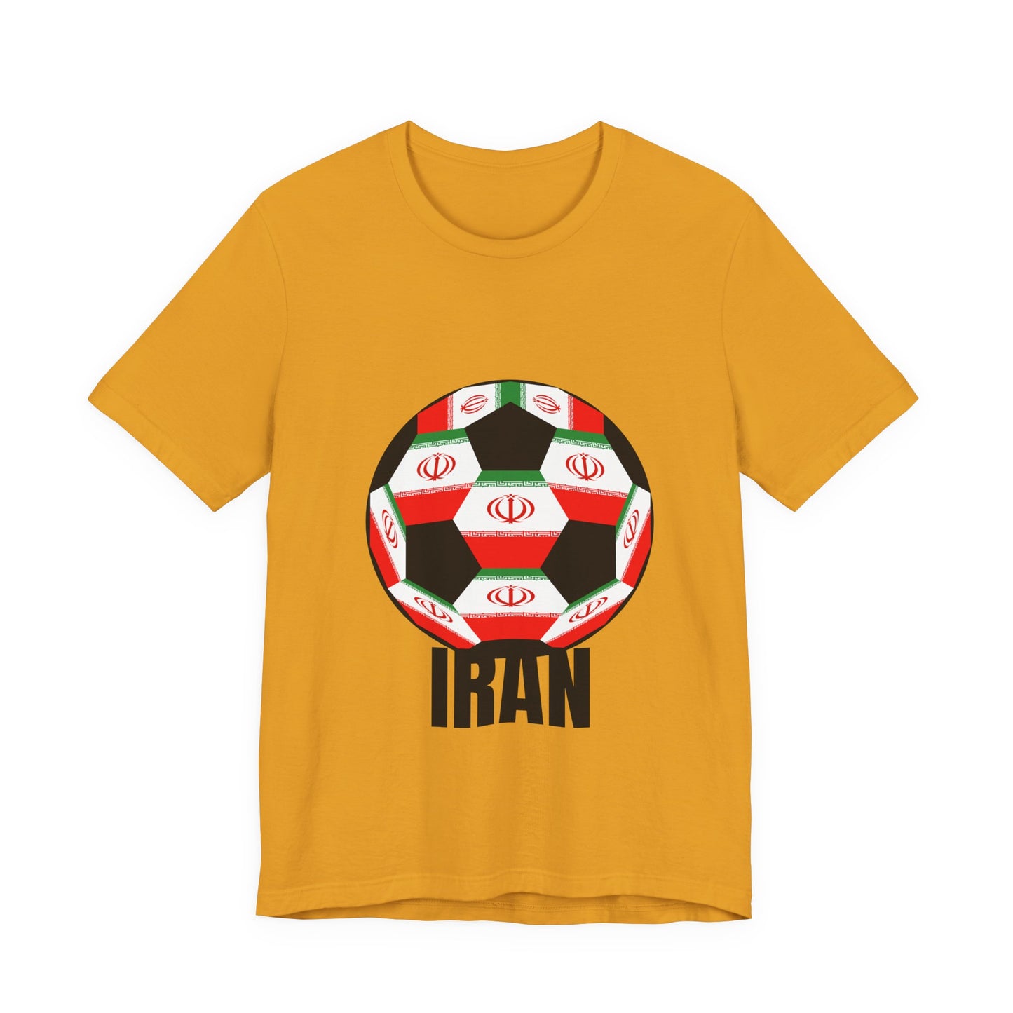 Iran Fan Specialty Soccer Ball Design T Shirt